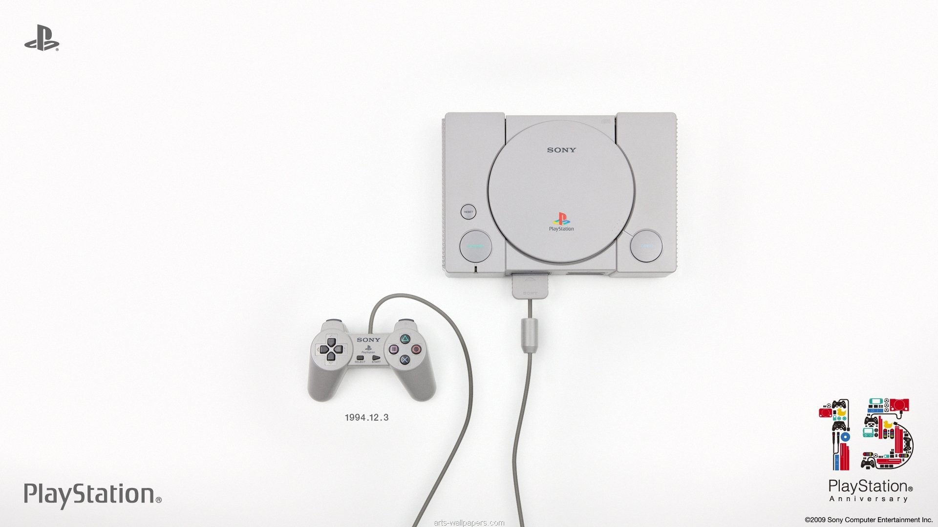PlayStation 1, Console, Controller, 15° anniversario, Full HD 1080p, sfondo desktop