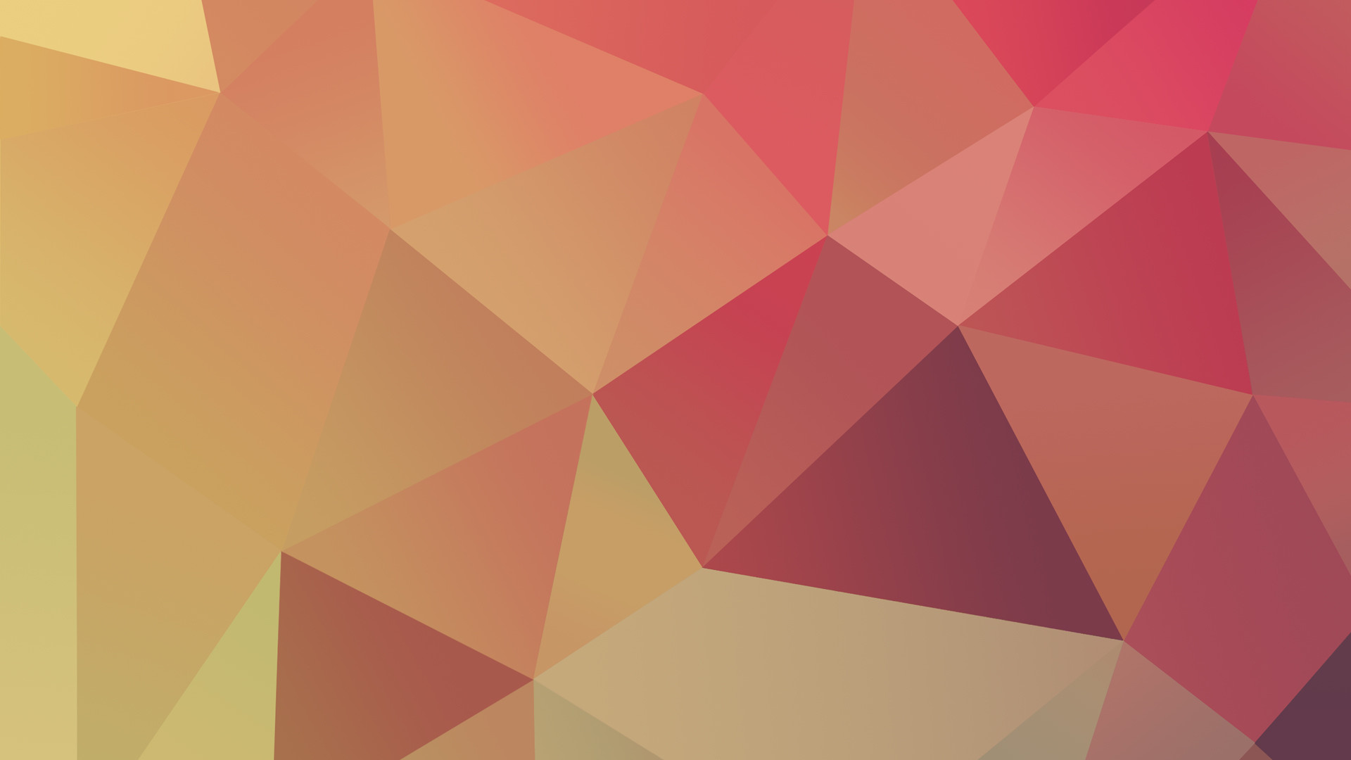 Low poly, Triangoli, Pesca, Rosa, 1920x1080, immagine di sfondo
