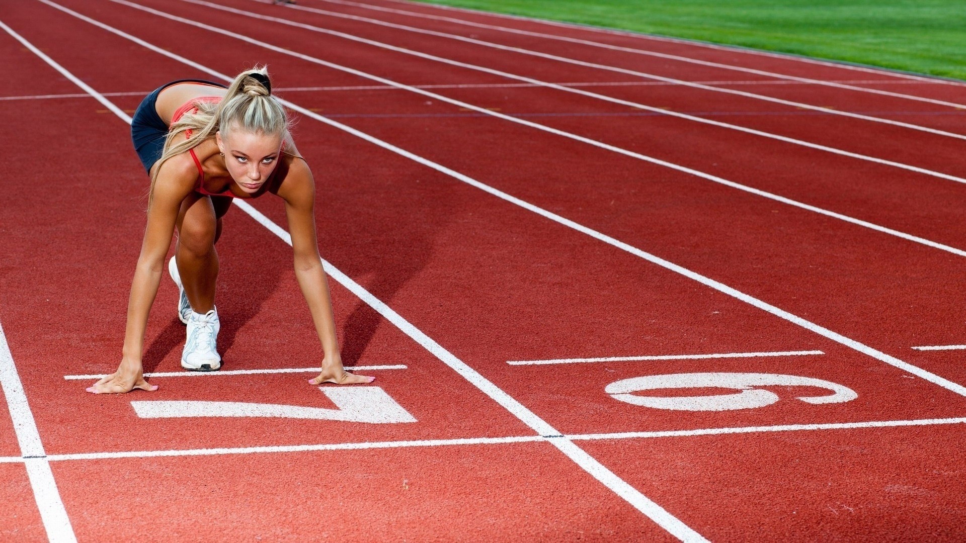 Atletica leggera, Pista, Velocista, Partenza, 1920x1080, immagine di sfondo
