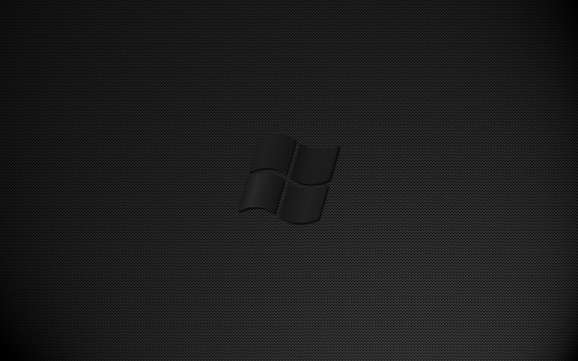 Logo Windows, Sfondo nero, Fibra di carbonio, 1920x1200, wallpaper desktop