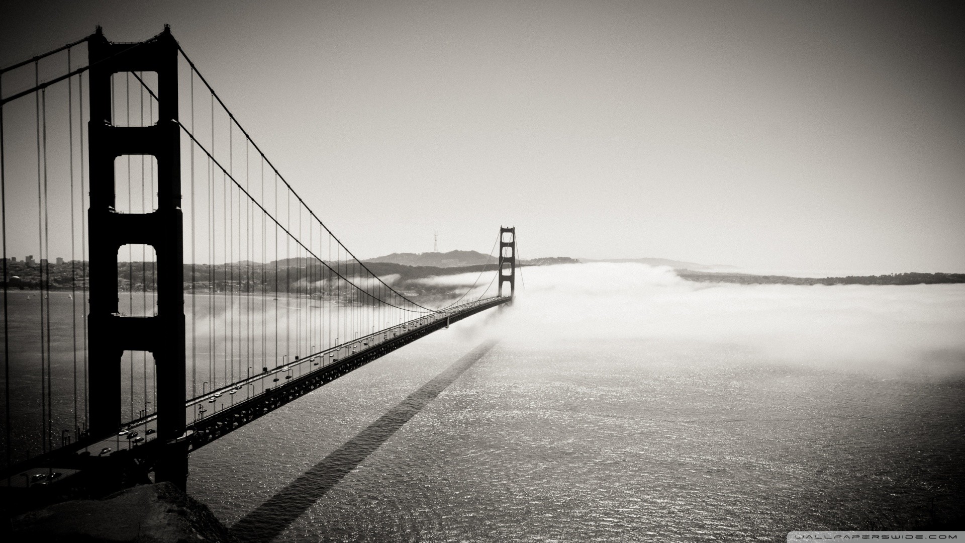 Golden Gate Bridge, San Francisco, Nebbia, Ponte, Full HD, sfondo per portatile