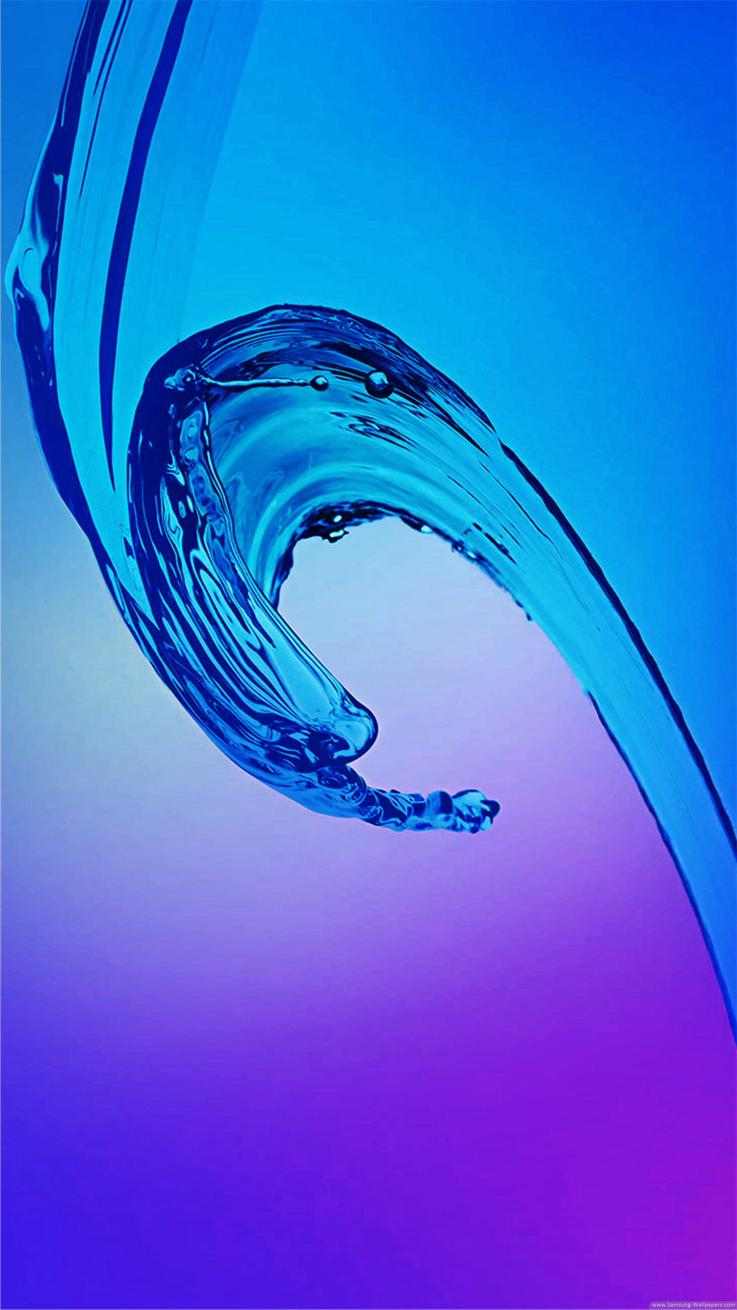 Onda d'acqua, Astratto, Blu, Viola, QHD+, sfondo Samsung S6