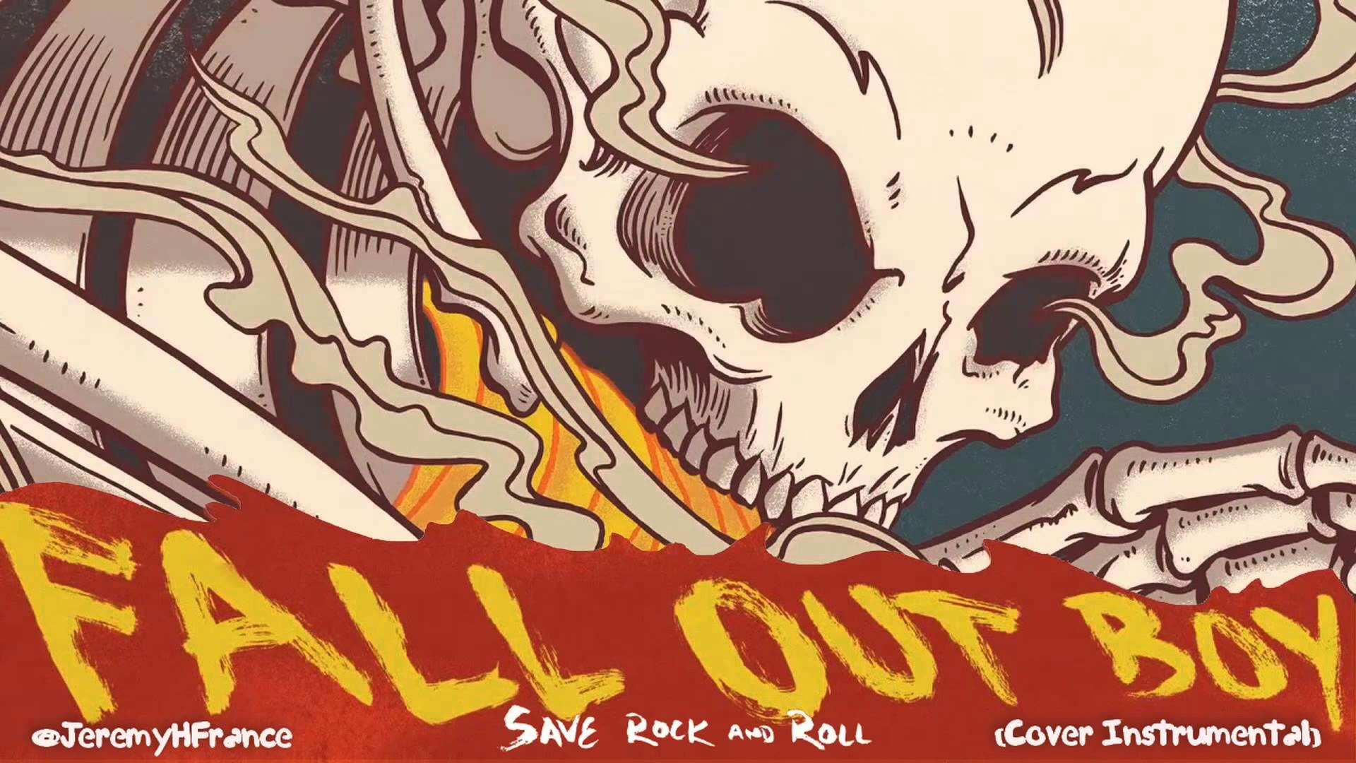 Fall Out Boy, Save Rock and Roll, Teschio, Illustrazione, Full HD, sfondo desktop