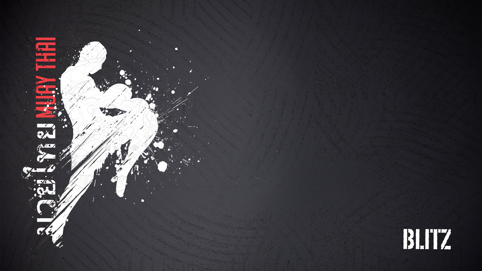 Muay thai, Ginocchiata, Silhouette, Sfondo nero, 16:9 Full HD, wallpaper widescreen