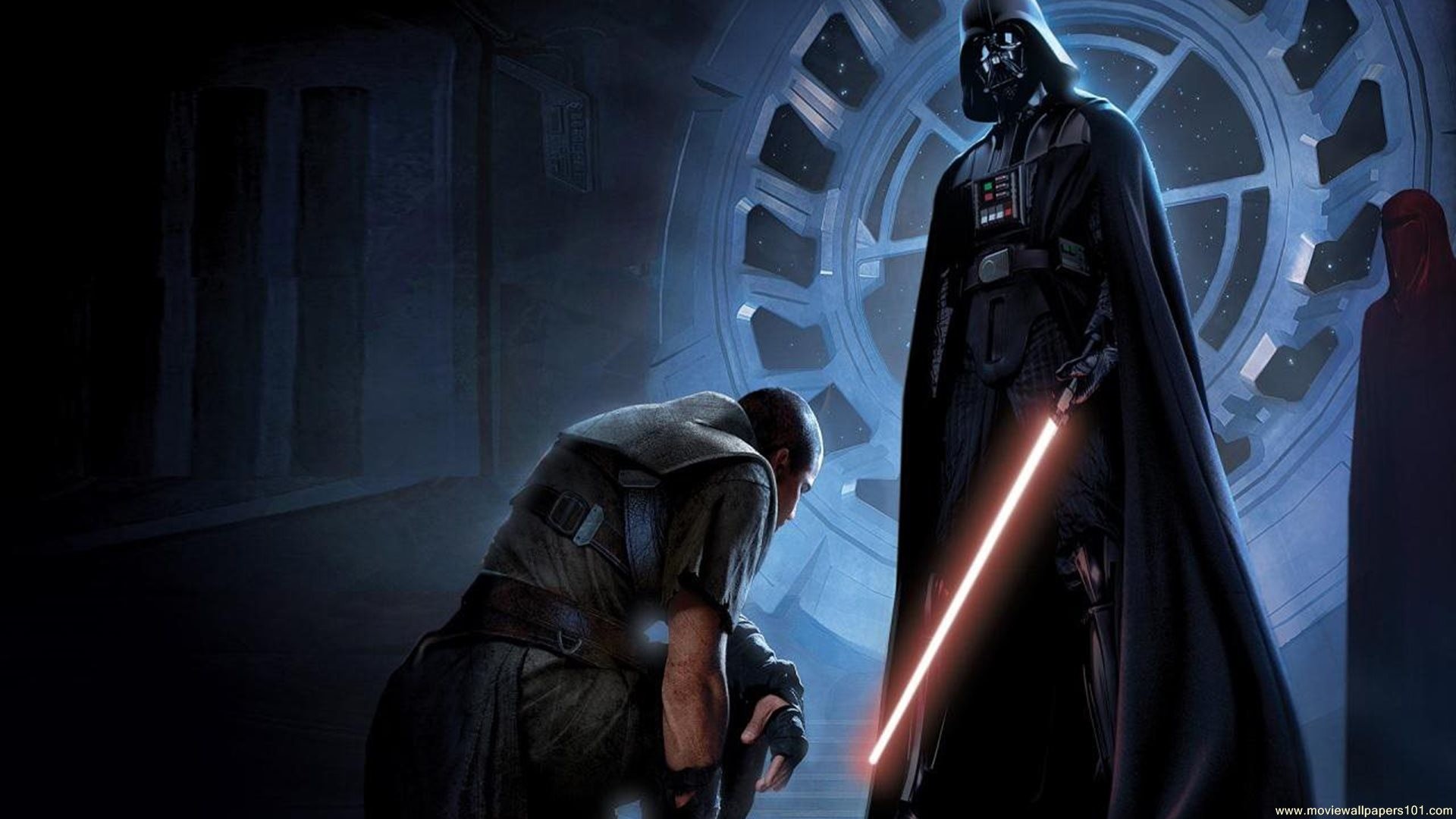 Darth Vader, Luke Skywalker, Morte Nera, Spada laser, 1920x1080, sfondo per PC