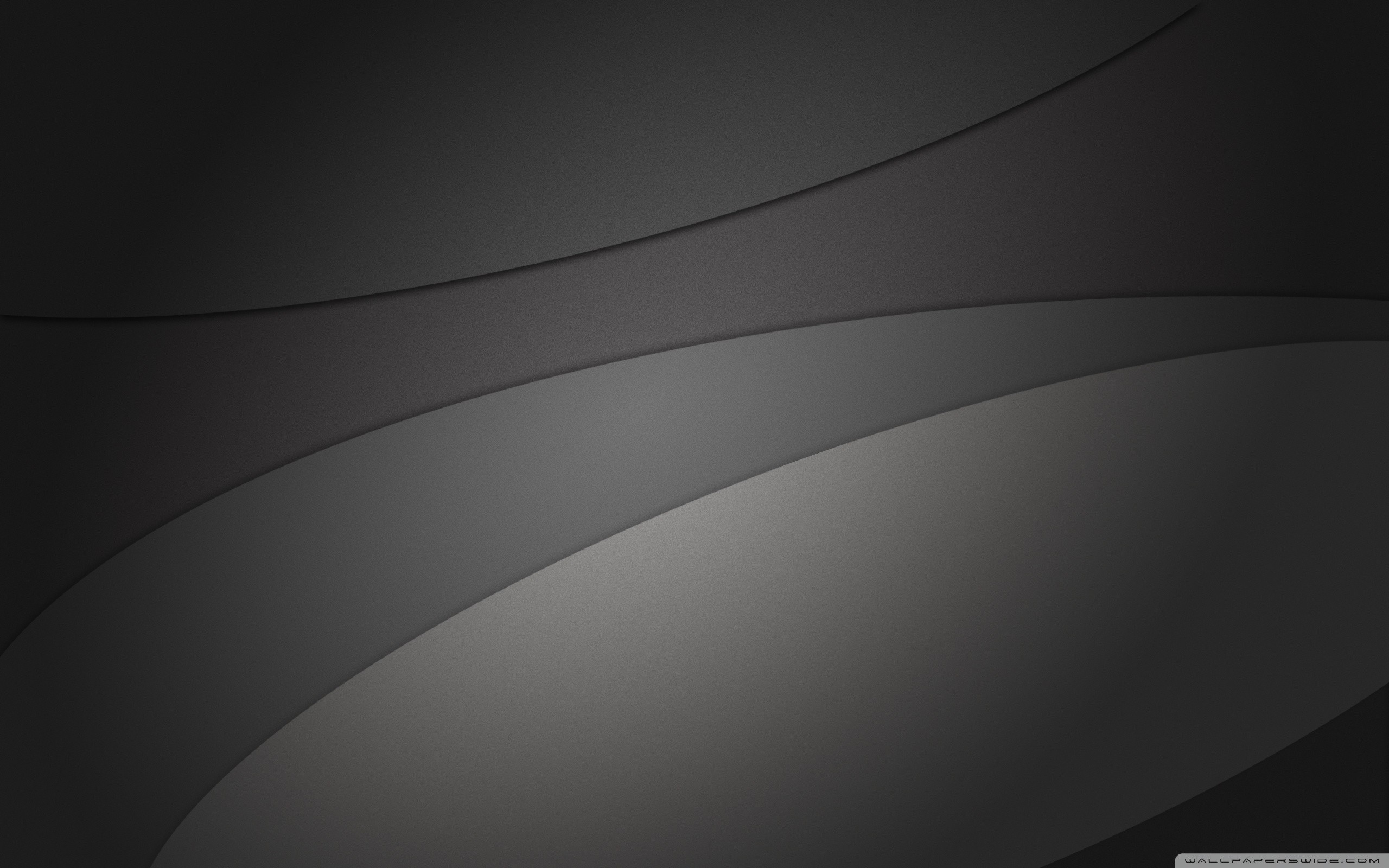 Curve, Grigio, Minimalista, 2K, wallpaper per computer
