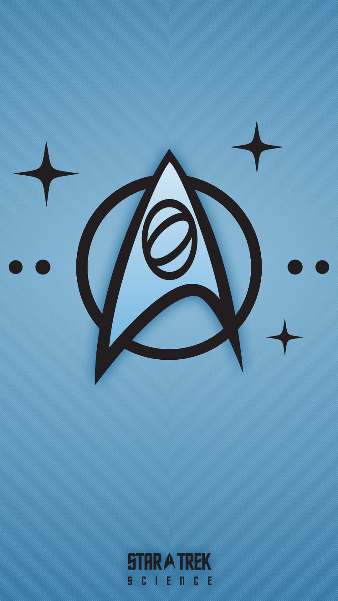 Simbolo della Flotta Stellare, Star Trek, Scienze, Azzurro, Minimalismo, sfondo per iPhone