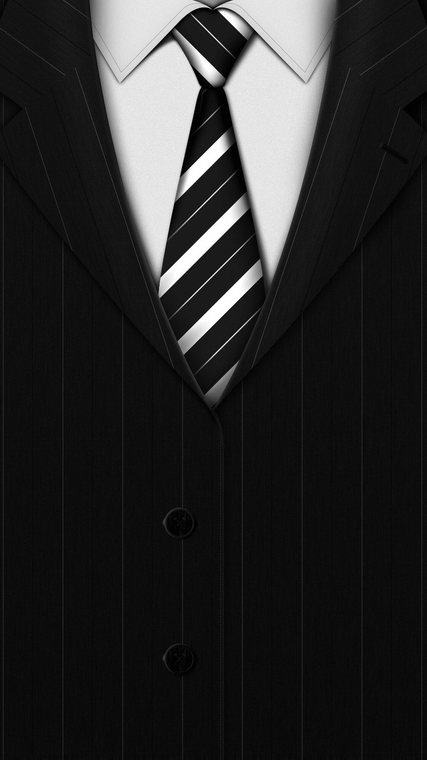 Abito, Cravatta, Gessato, Bianco e nero, Elegante, sfondo LG G3 QHD+