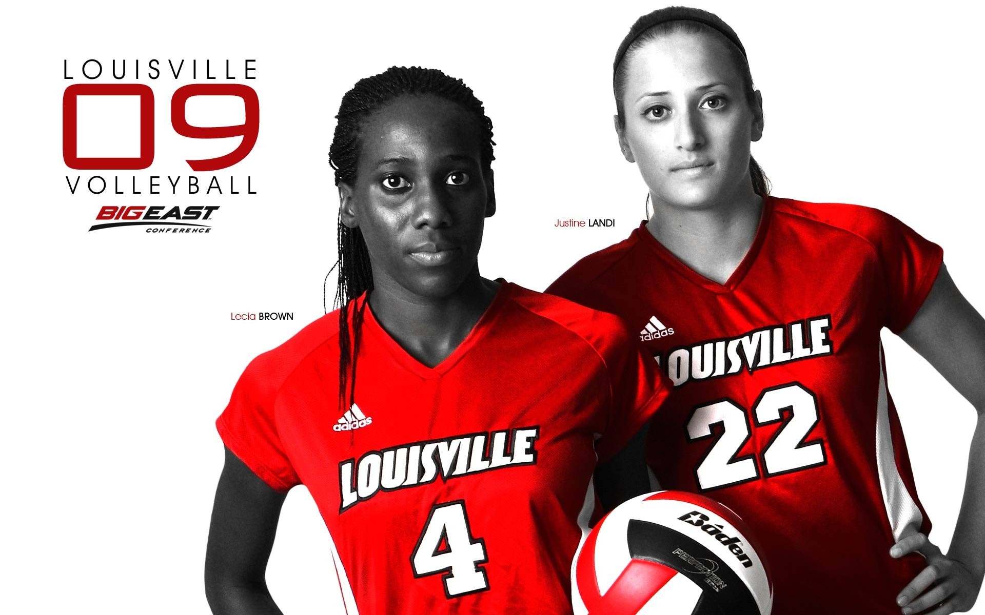 Louisville Cardinals, Pallavolo femminile, Big East, Pallavoliste, Rosso, sfondo 1920x1200 per PC