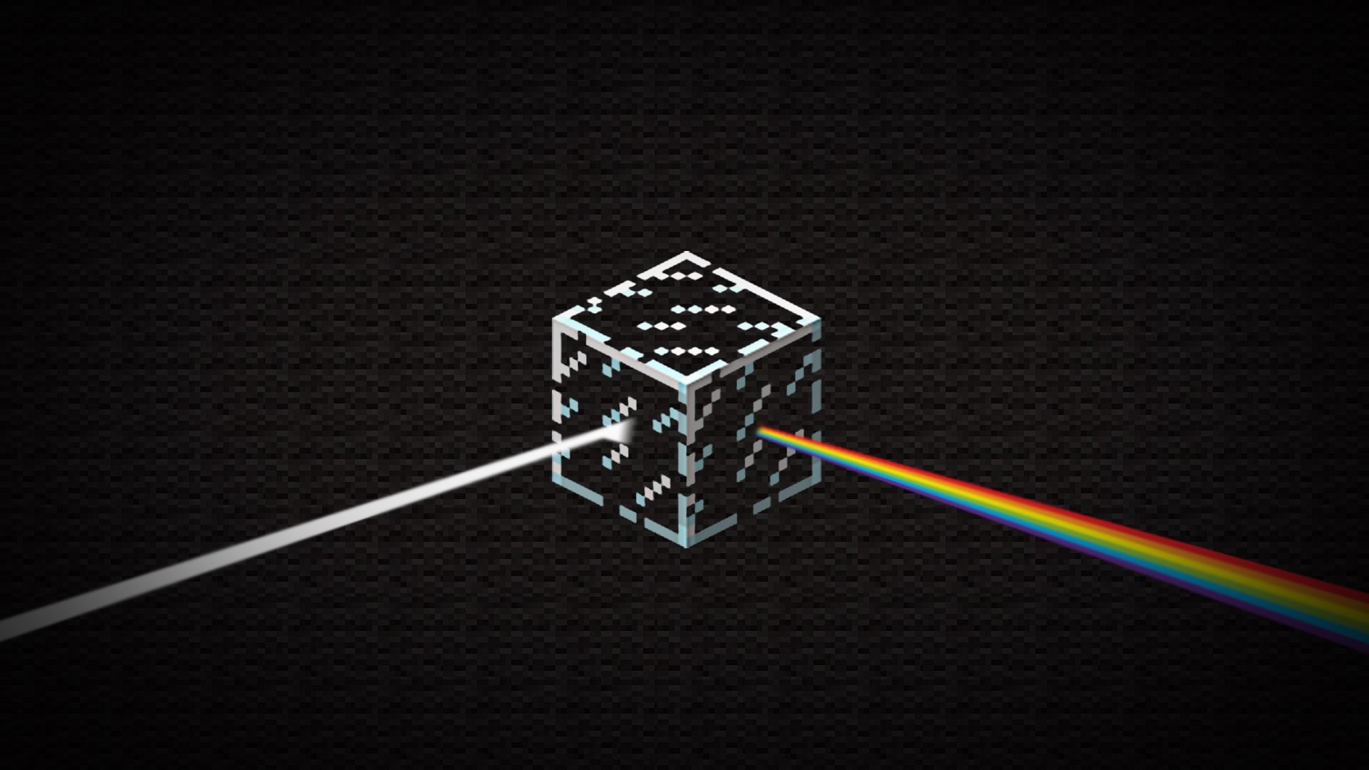 Pink Floyd, The Dark Side of the Moon, Cubo, Spettro di luce, Minimalismo, sfondo per portatile