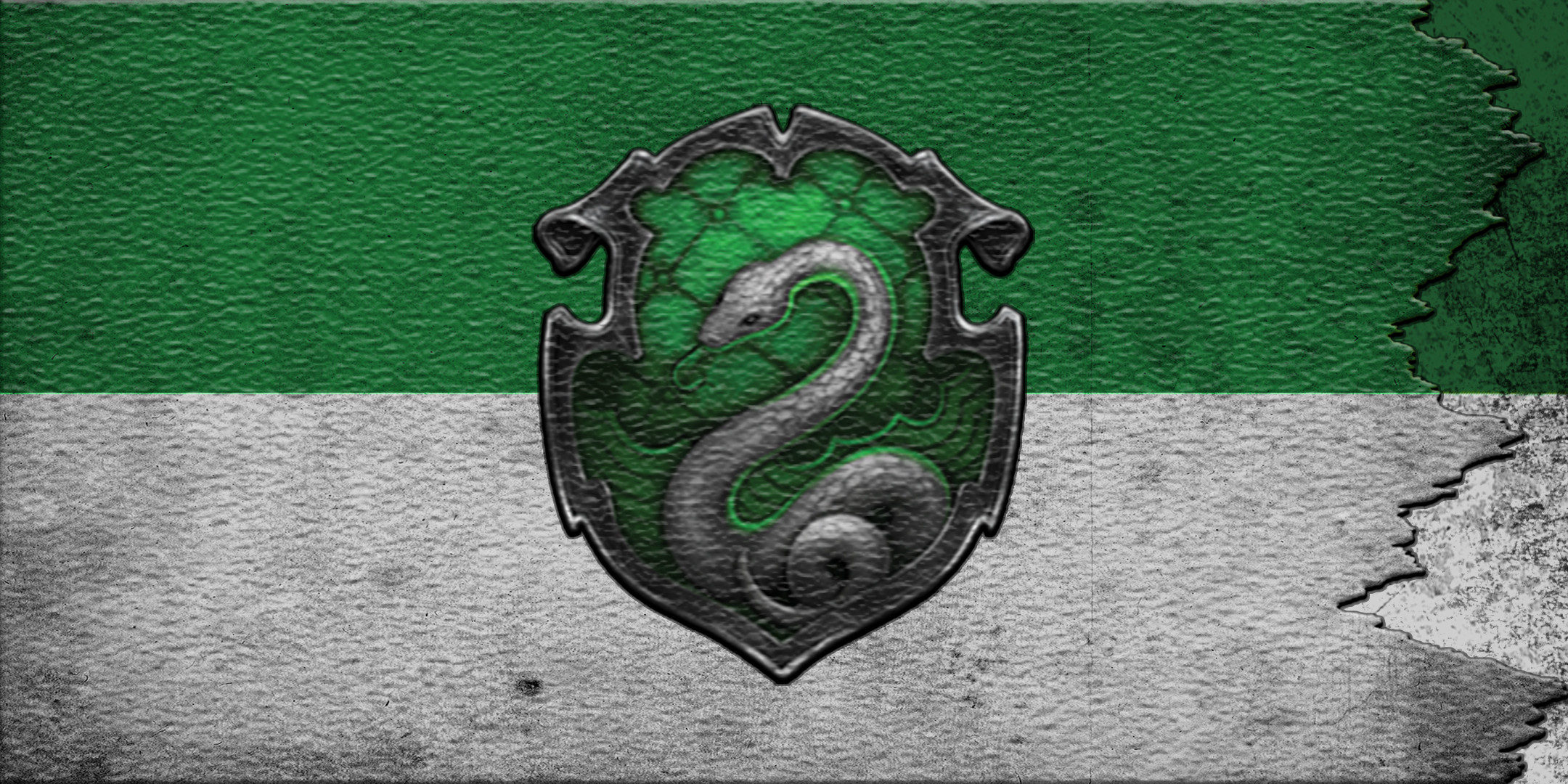 Stemma di Serpeverde, Serpeverde, Harry Potter, Bandiera, Verde e argento, wallpaper per portatile