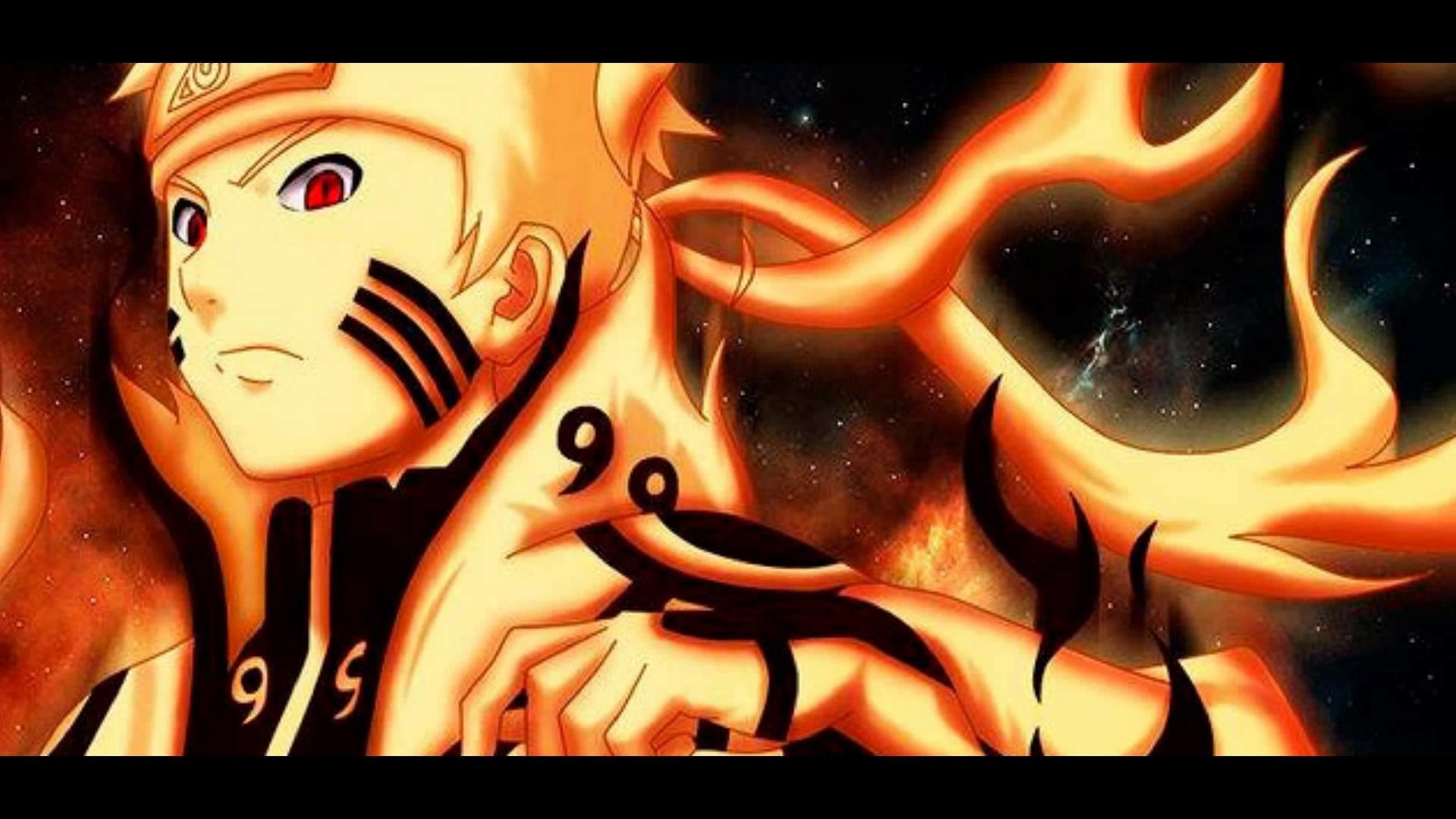 Naruto Uzumaki, Modalità Kurama, Kurama, Fuoco, Full HD, sfondo per PC e portatile