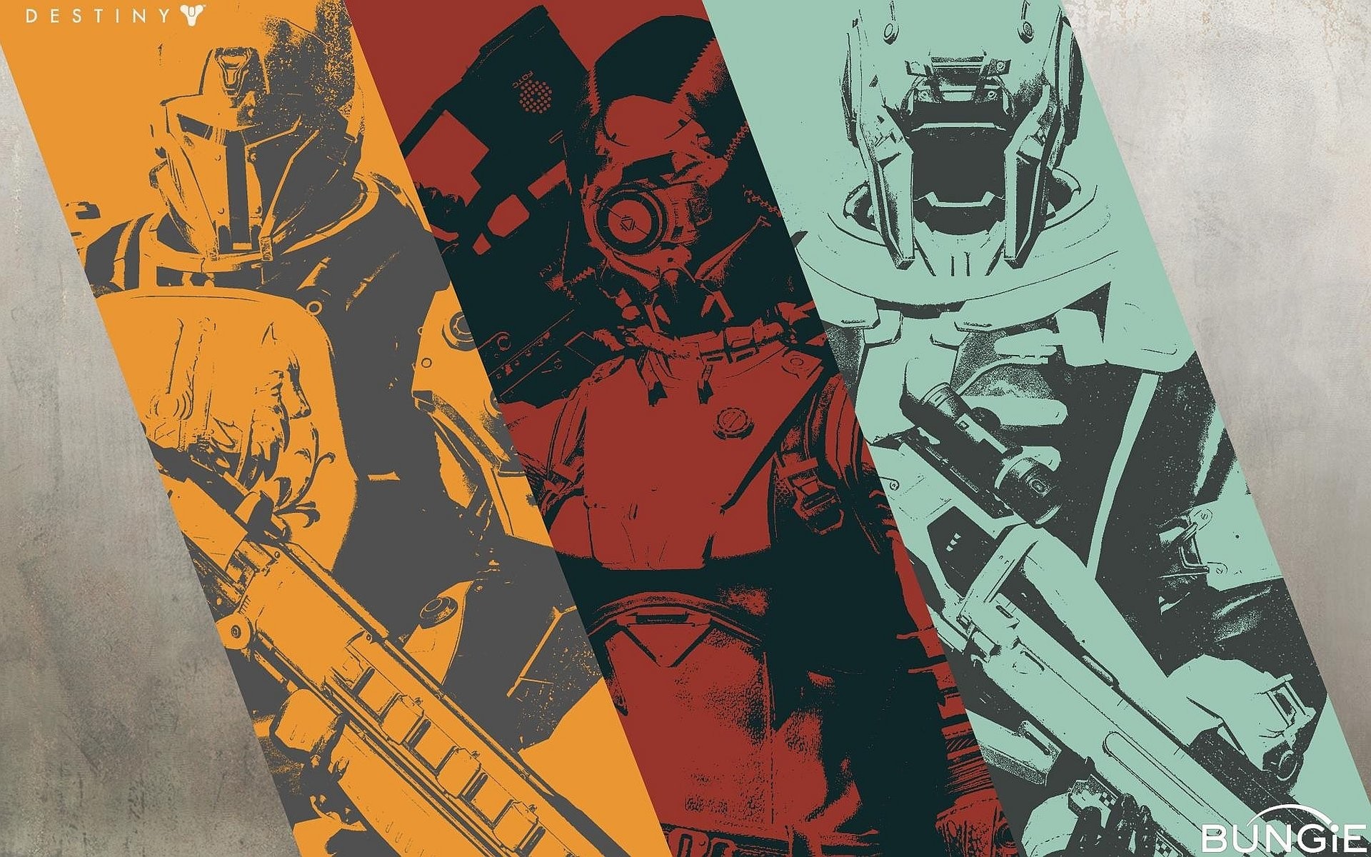 Destiny, Titano, Cacciatore, Stregone, Bungie, Pop art, 1920x1200, immagine di sfondo