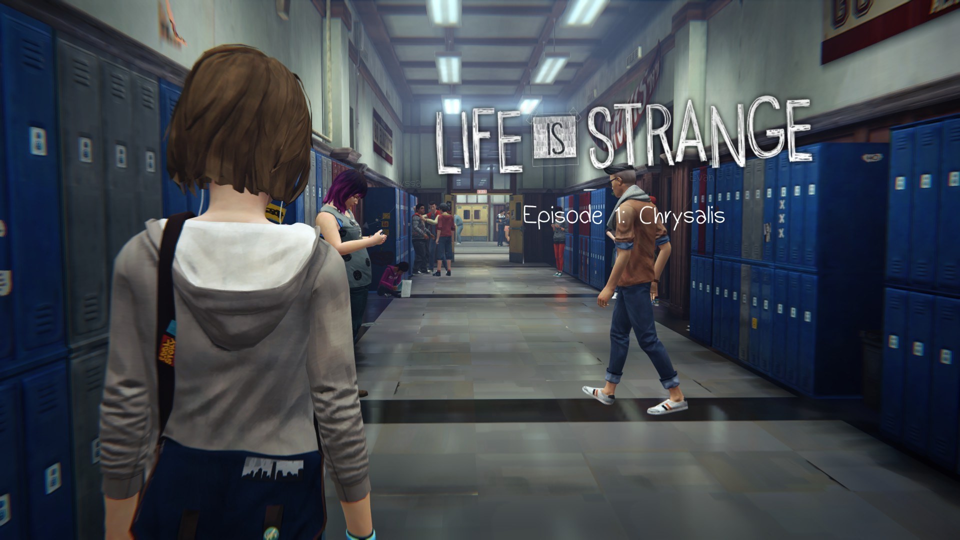 Max Caulfield, Life is Strange, Episodio 1: Chrysalis, Blackwell Academy, Corridoio, immagine di sfondo