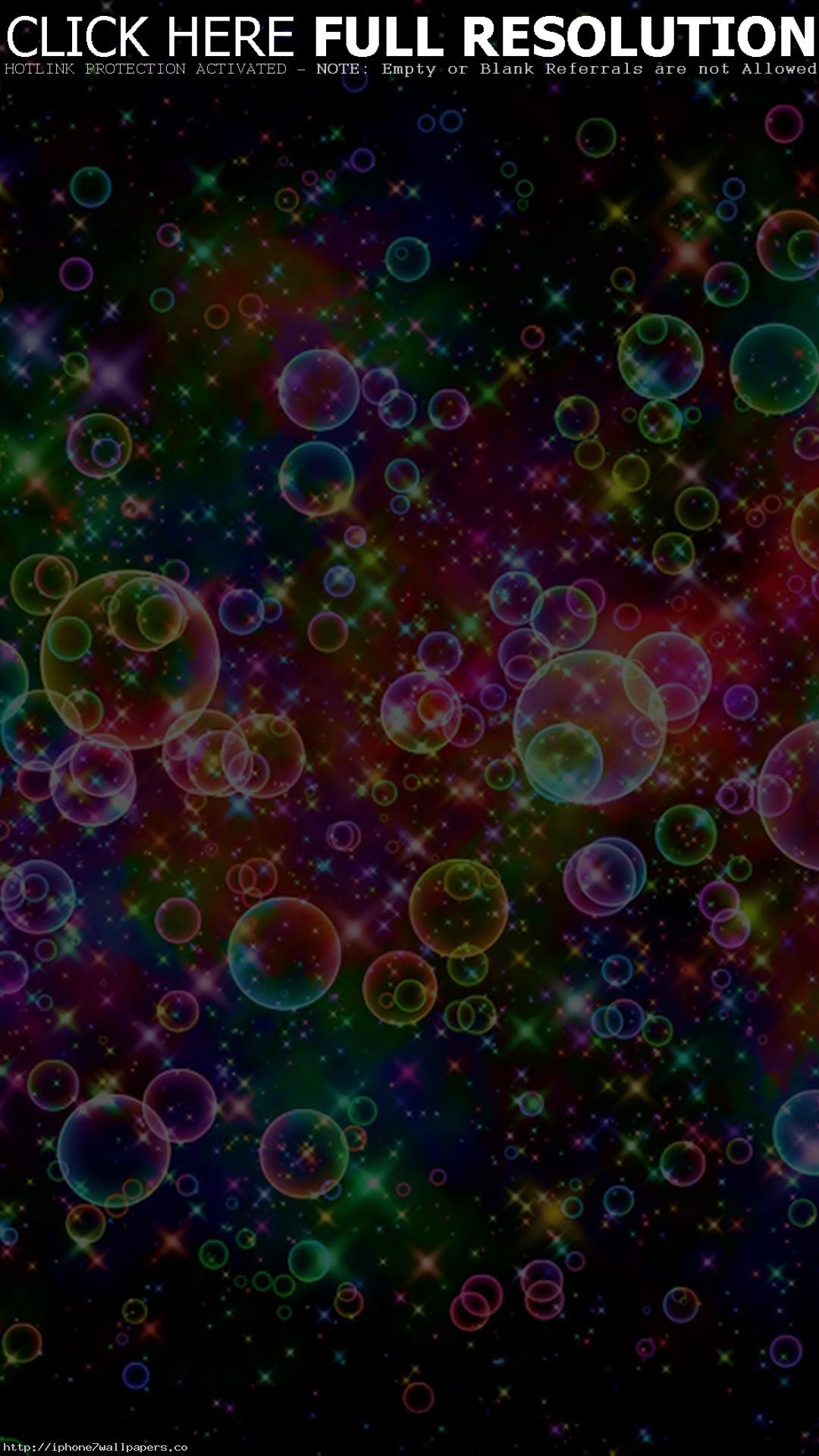 Bolle colorate, Bokeh, Astratto, Sfondo scuro, wallpaper Android