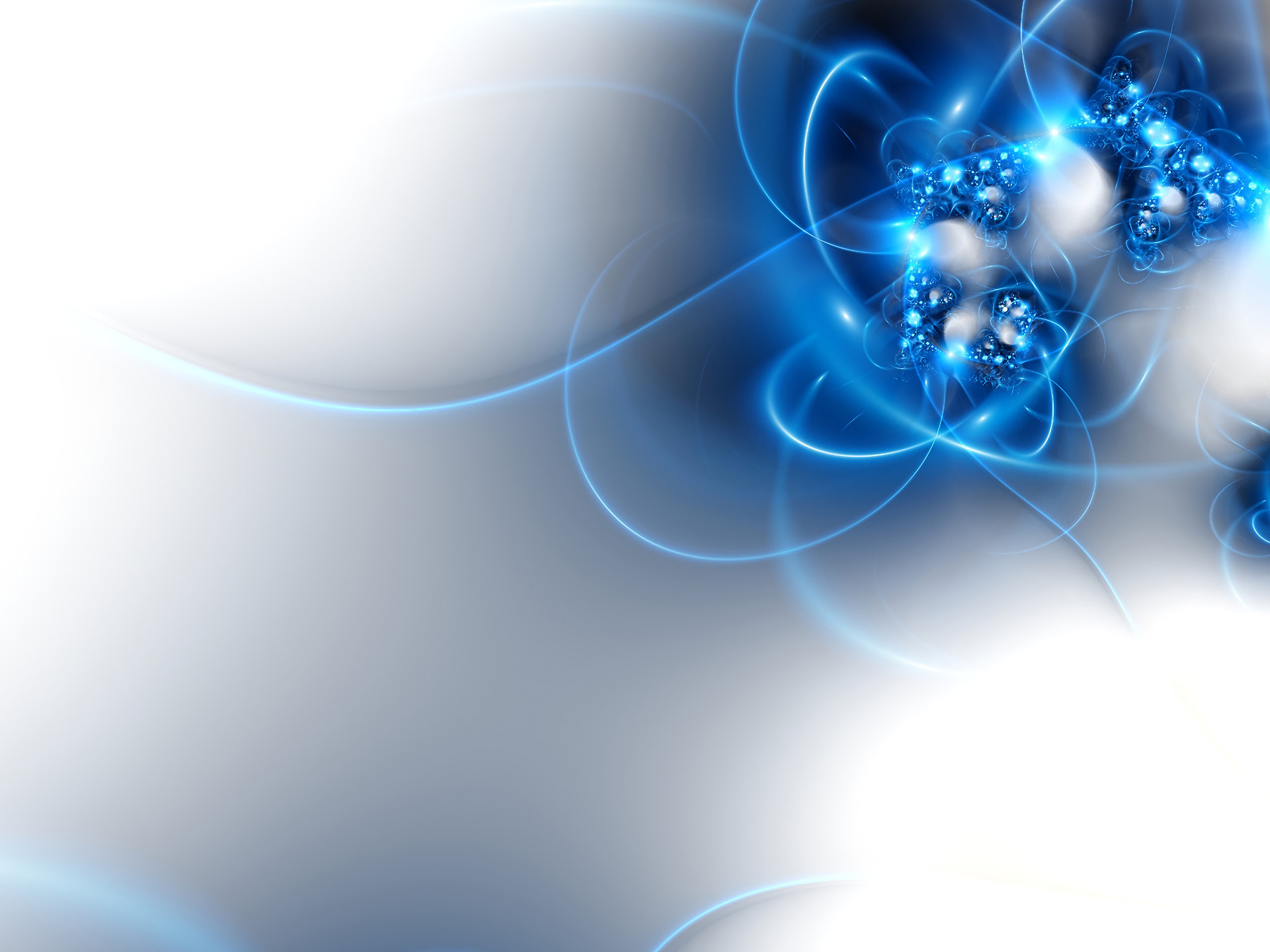 Frattale, Blu, Sfondo bianco, Full HD, schermata di blocco iPad