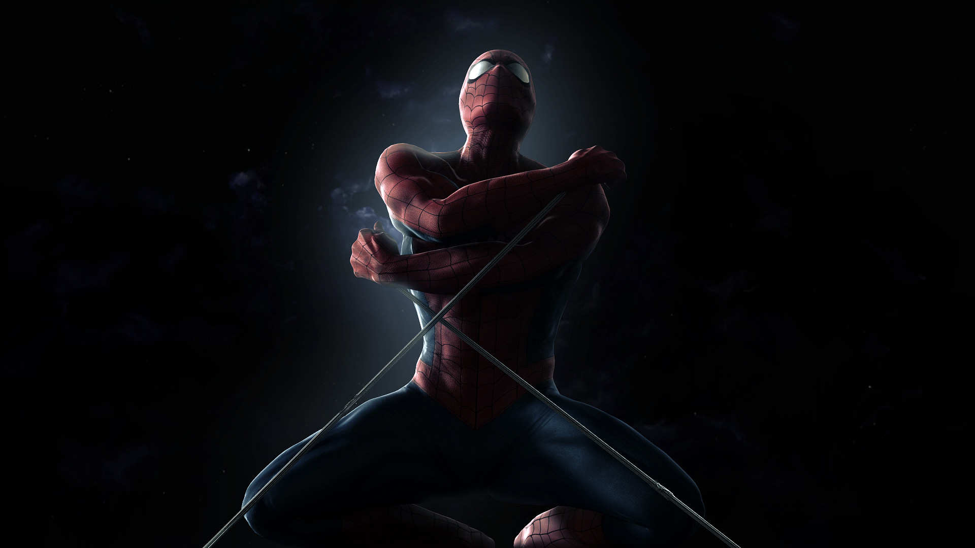 Uomo Ragno, The Amazing Spider-Man, Sfondo scuro, Full HD, wallpaper per computer