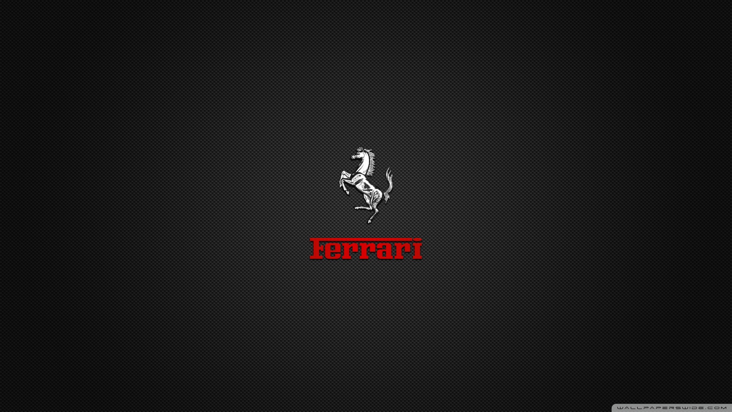 Cavallino Rampante, Logo Ferrari, Sfondo nero, Minimal, Full HD, wallpaper desktop