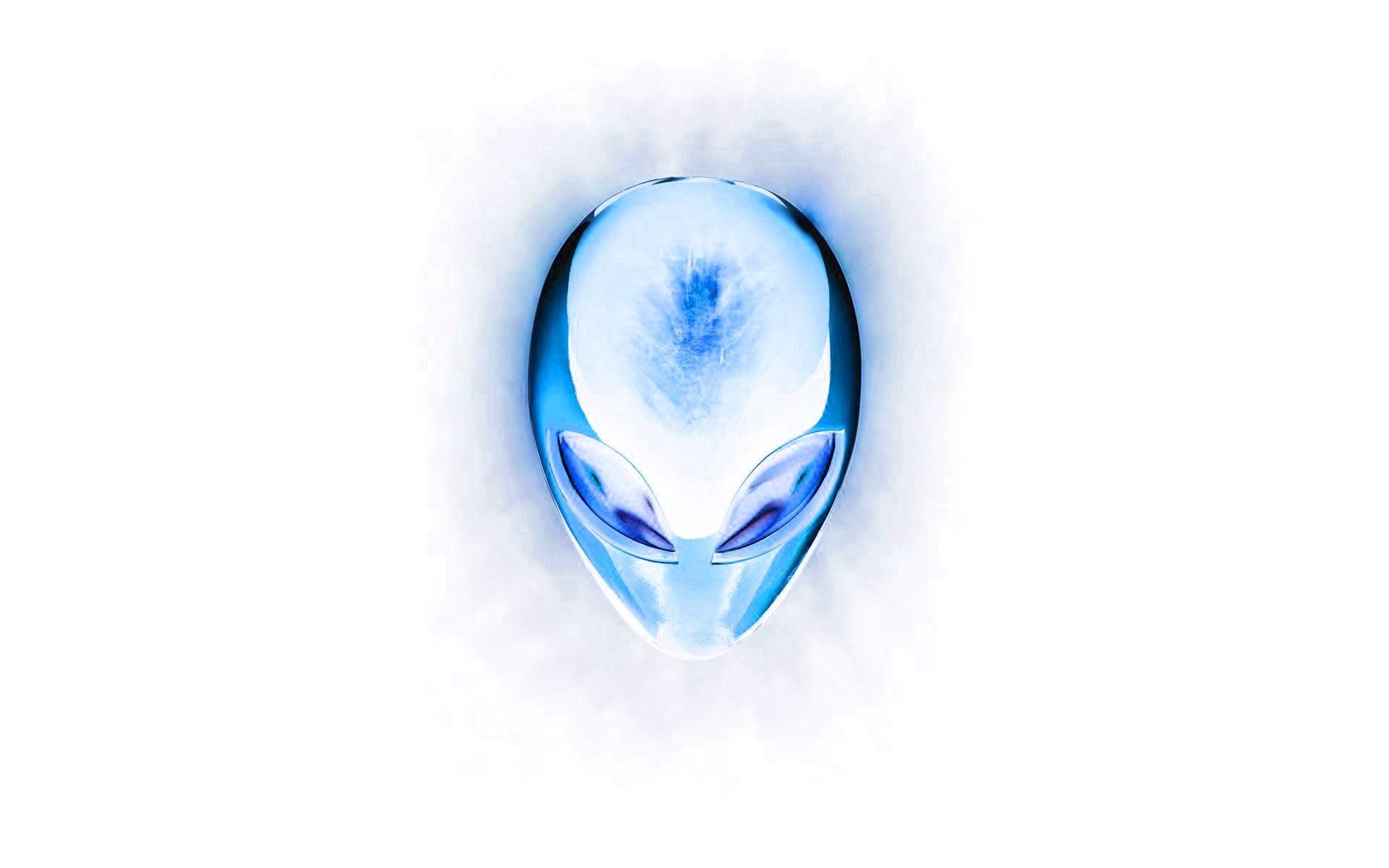 Alienware, Logo alieno, Sfondo bianco, 1920x1200, wallpaper desktop