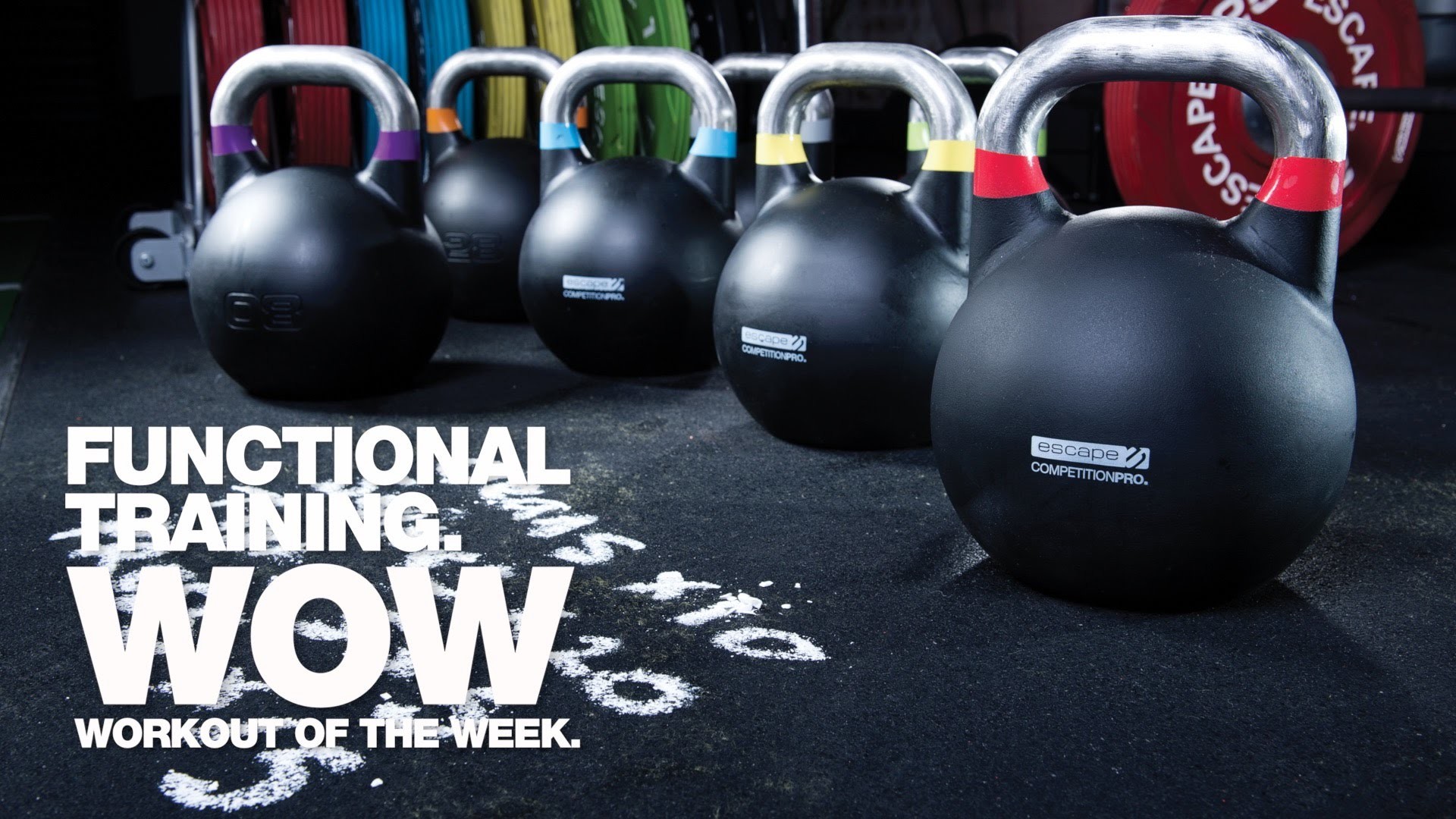 Functional Training WOW, Kettlebell, Palestra, 16:9 Full HD, sfondo widescreen
