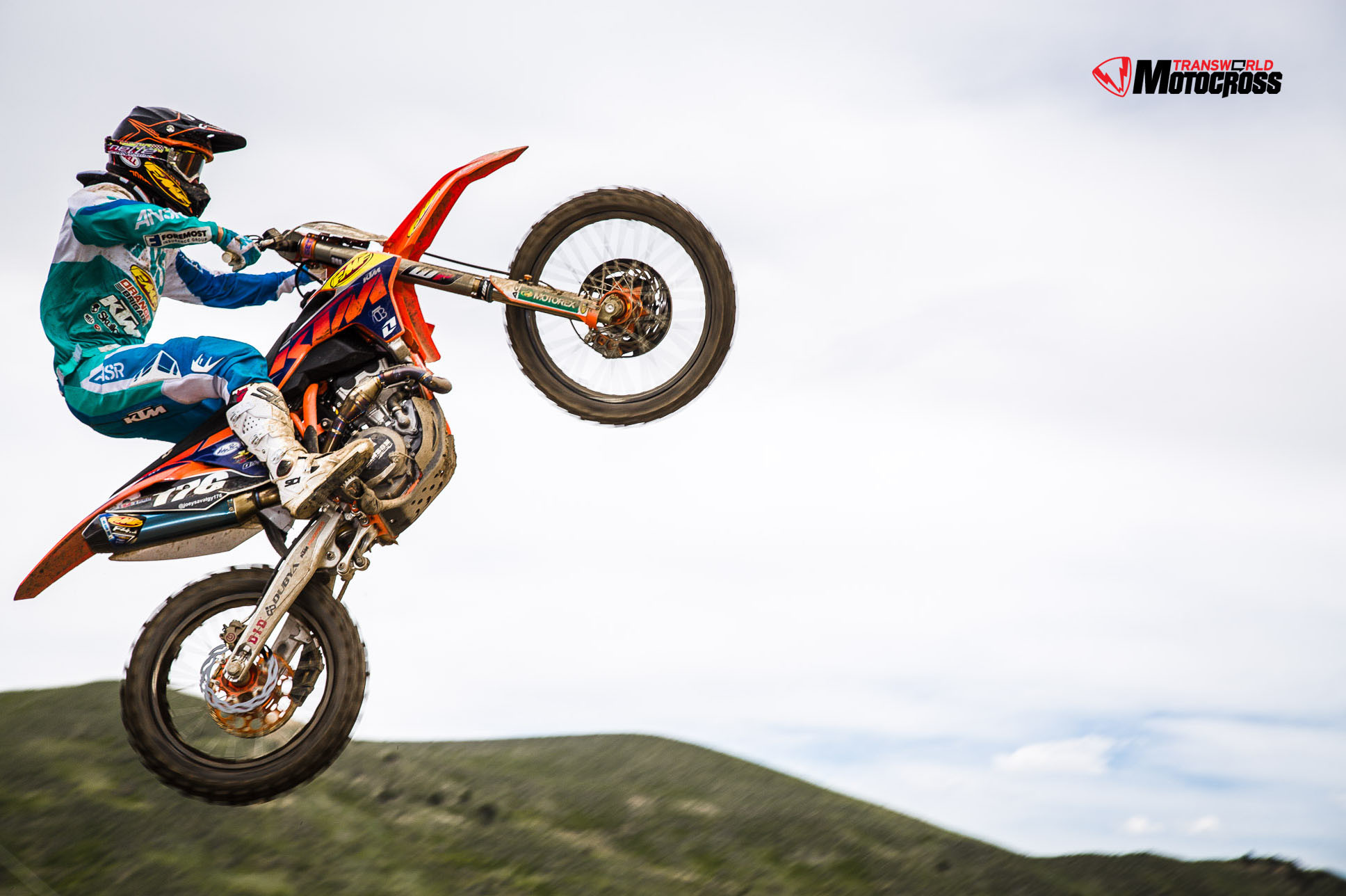 KTM, Motocross, Impennata, Cielo, Full HD, sfondo Windows 11