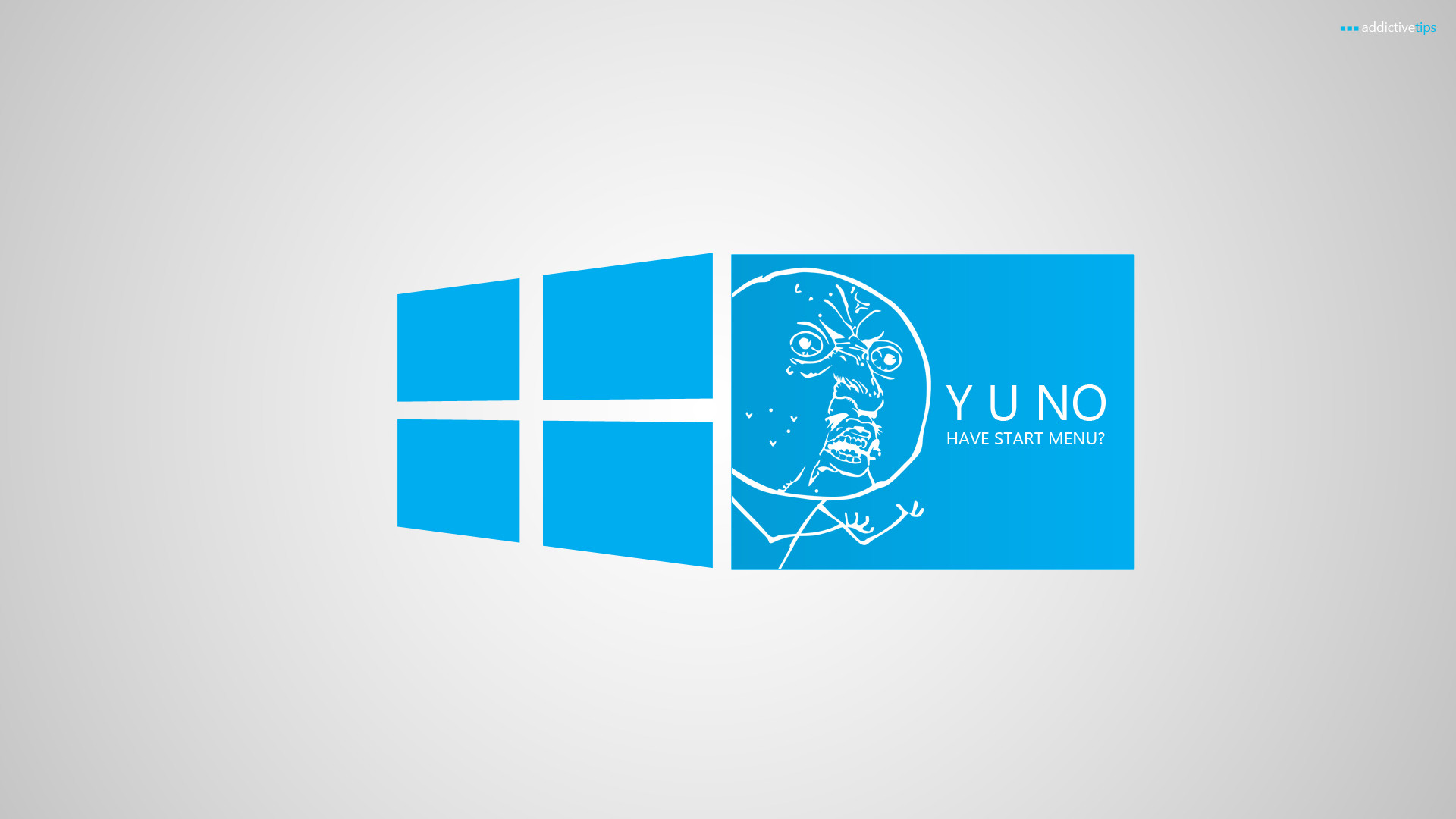 Windows 8, Logo Windows, Y U NO, Meme, Menu Start, Full HD, sfondo per portatile
