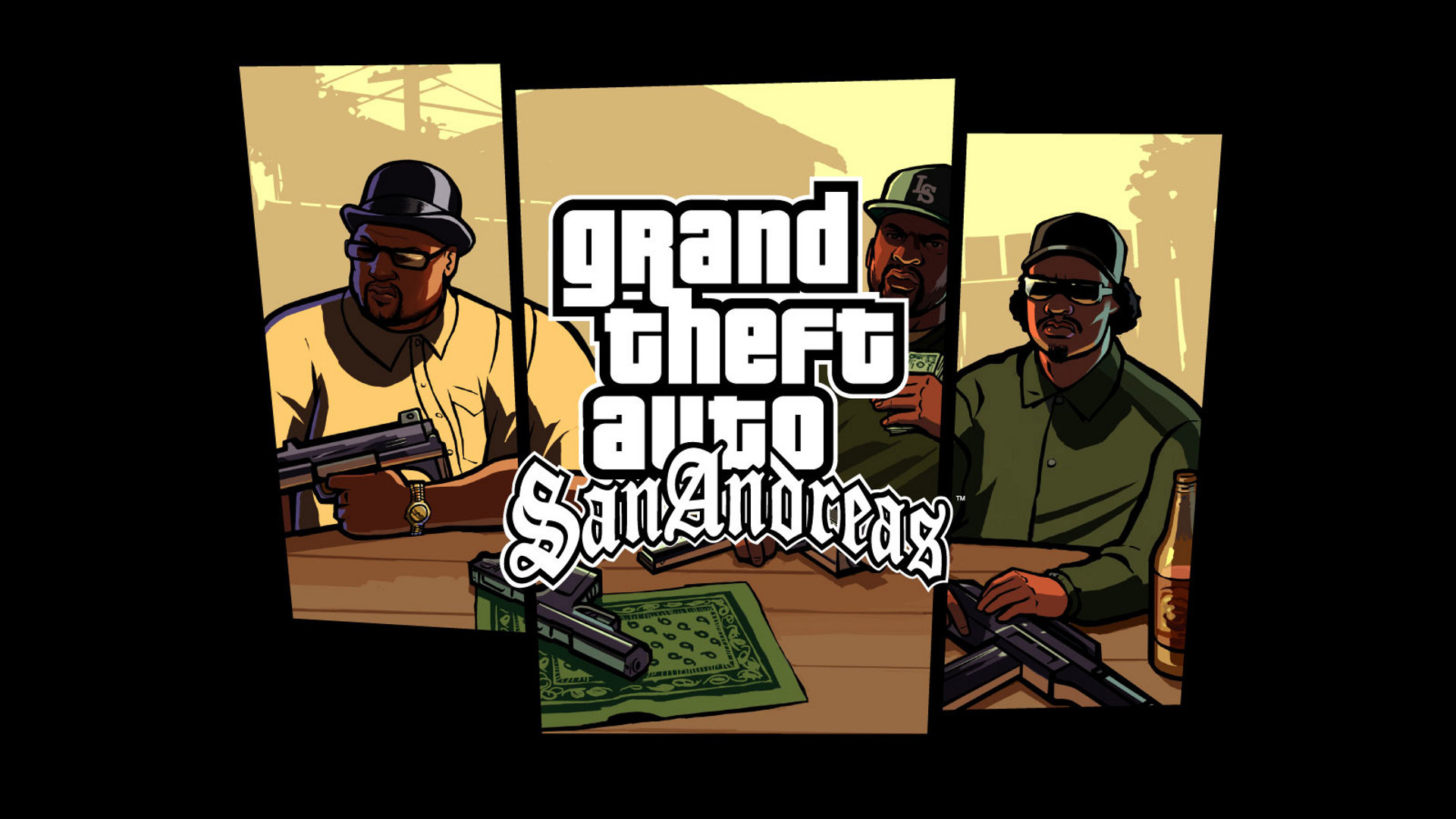 Big Smoke, Ryder, GTA San Andreas, Logo, Full HD, wallpaper desktop