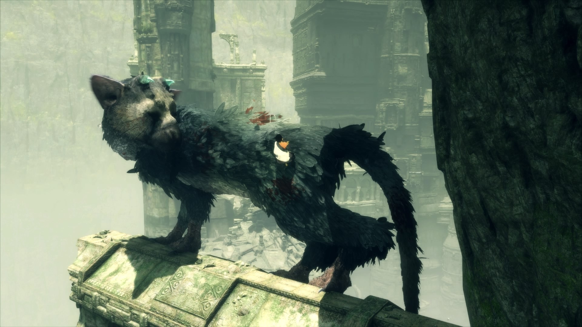 Trico, The Last Guardian, Ragazzo, Rovine, 16:9 Full HD, sfondo widescreen