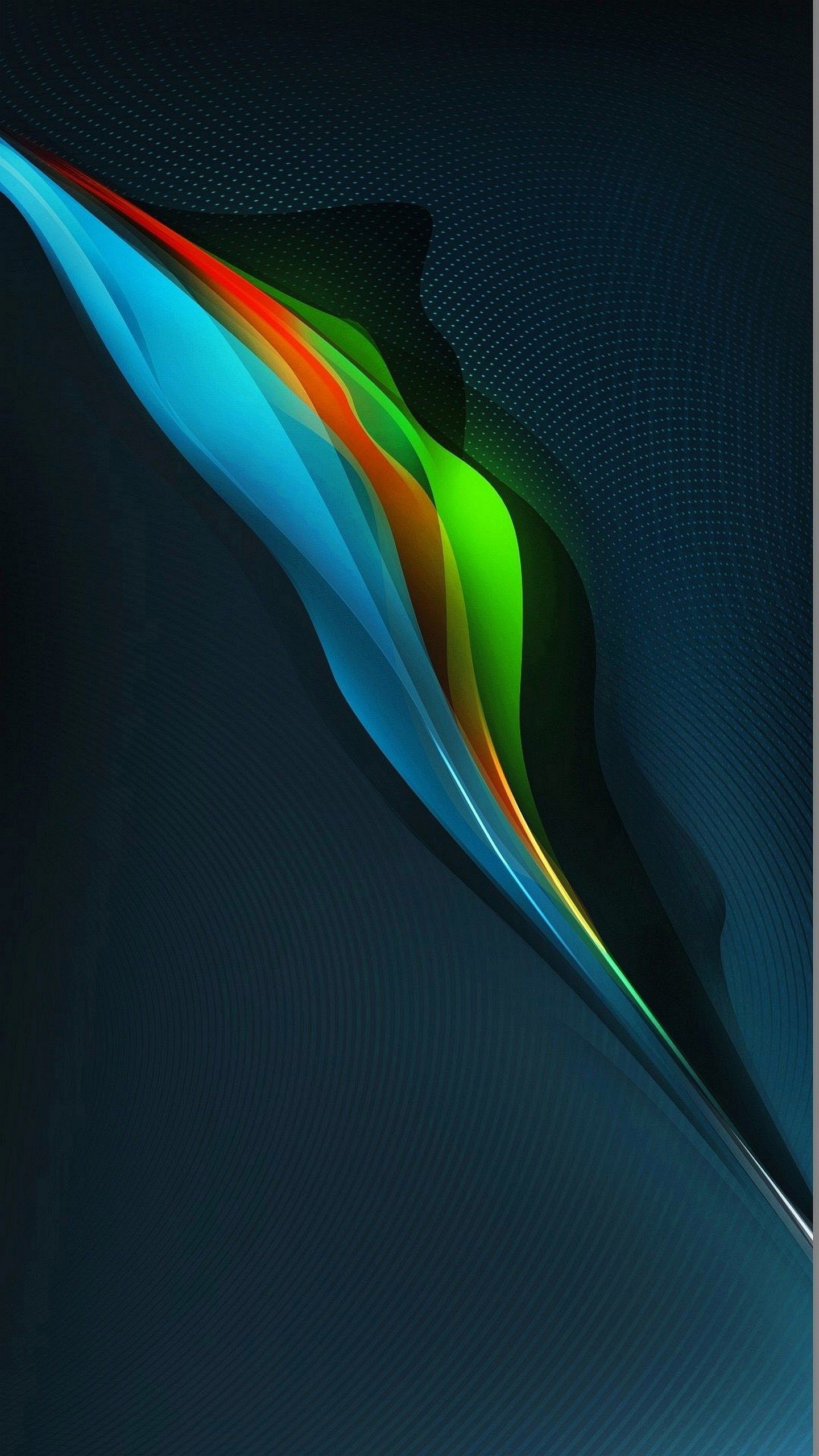 Onda, Colori, Sfondo scuro, Astratto, QHD+, schermata di blocco Samsung Galaxy S6