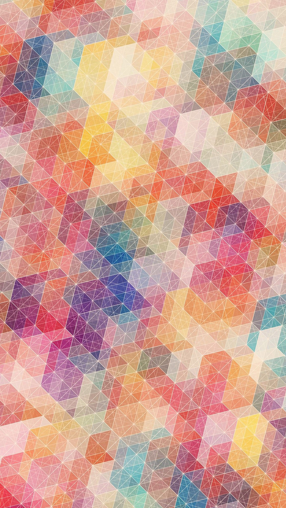 Geometrico, Cubi, Multicolore, Full HD, sfondo per smartphone