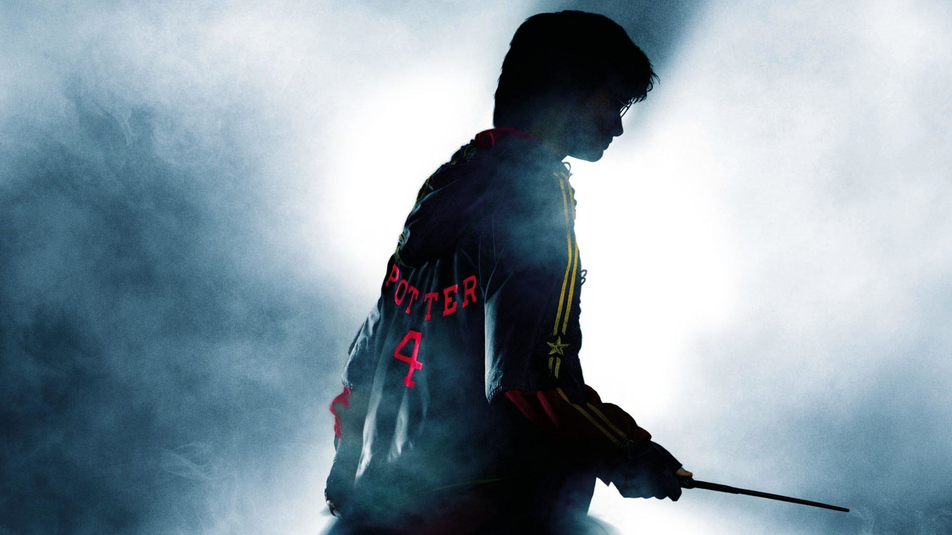 Harry Potter, Silhouette, Bacchetta, Nebbia, 1920x1080, immagine di sfondo