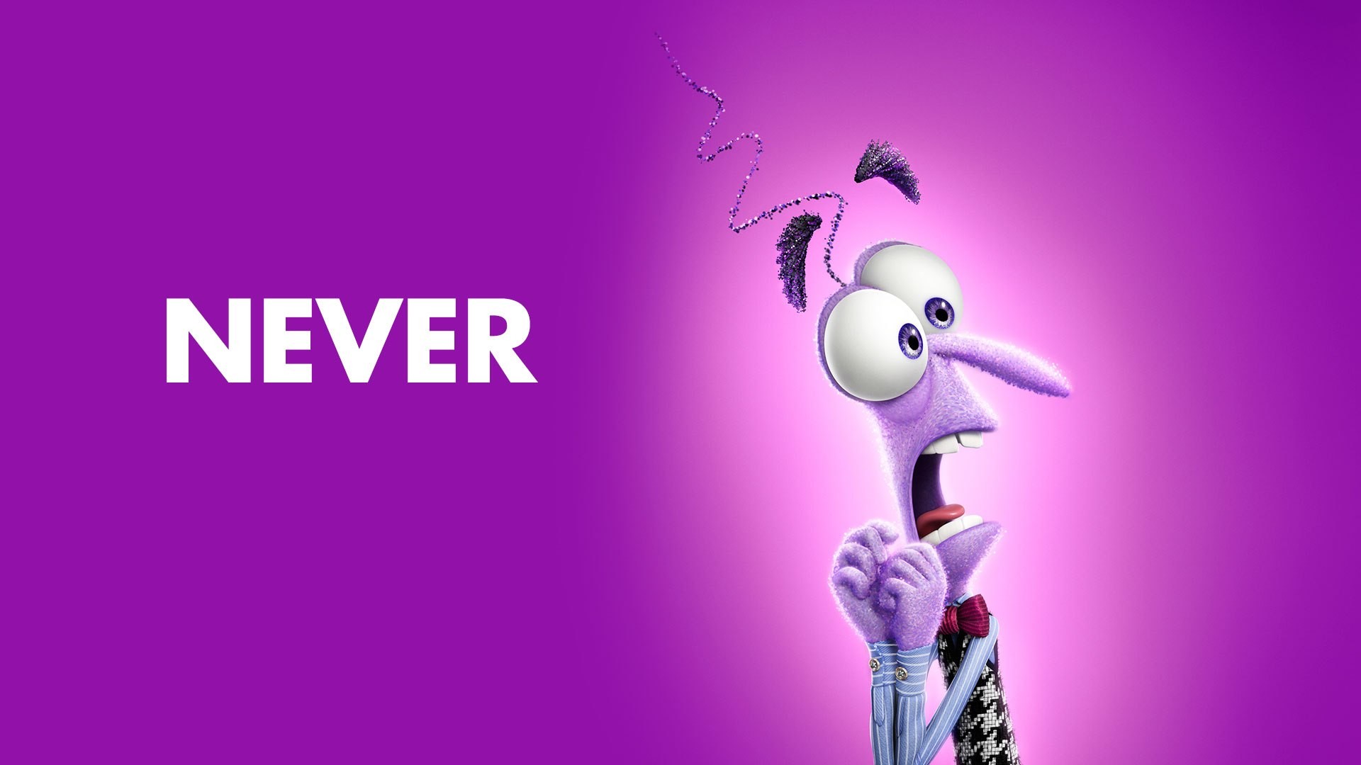 Paura, Inside Out, Never, Viola, Spavento, Full HD, sfondo per PC