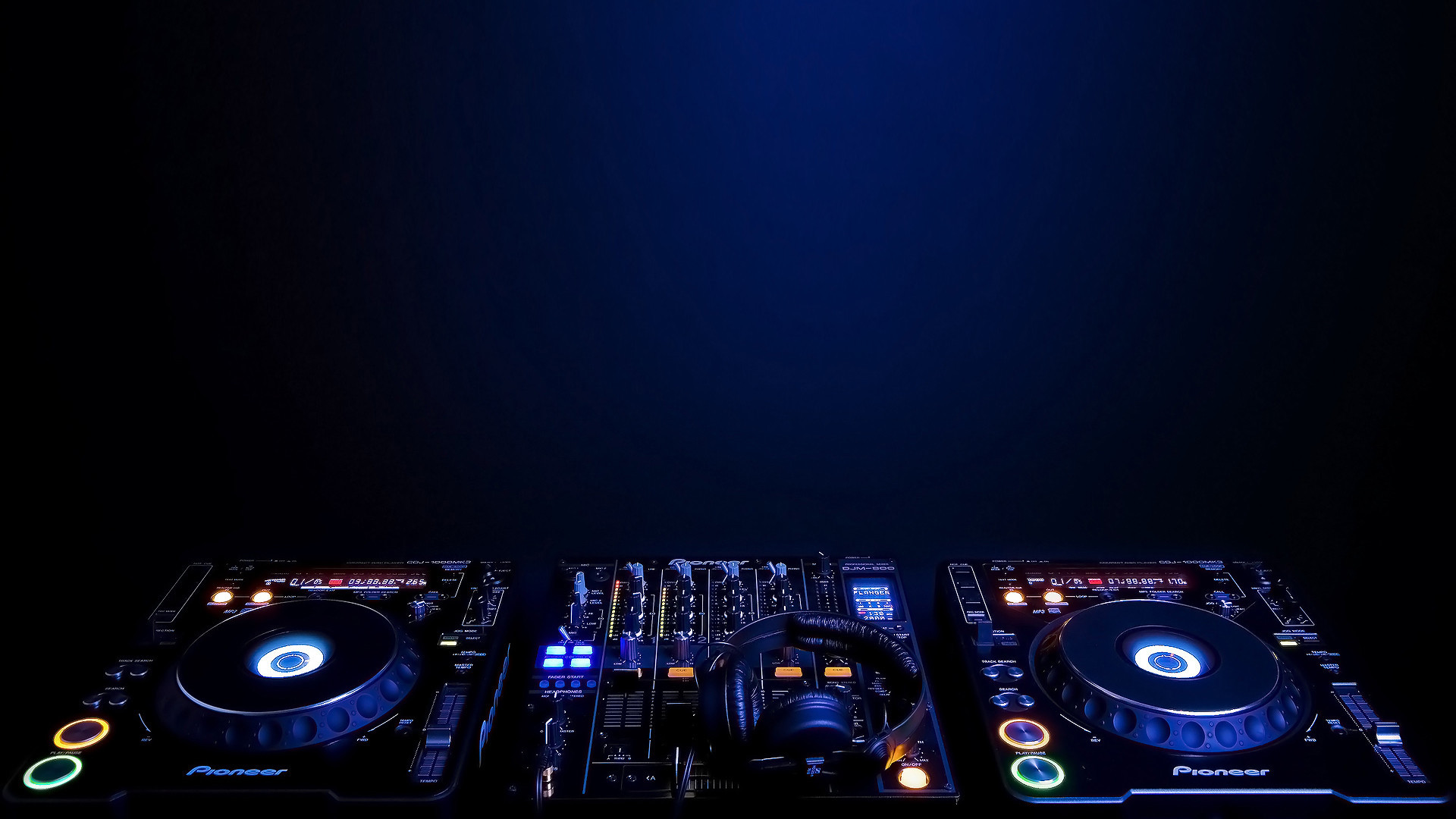 Console DJ, Pioneer, Blu, Full HD, sfondo per PC
