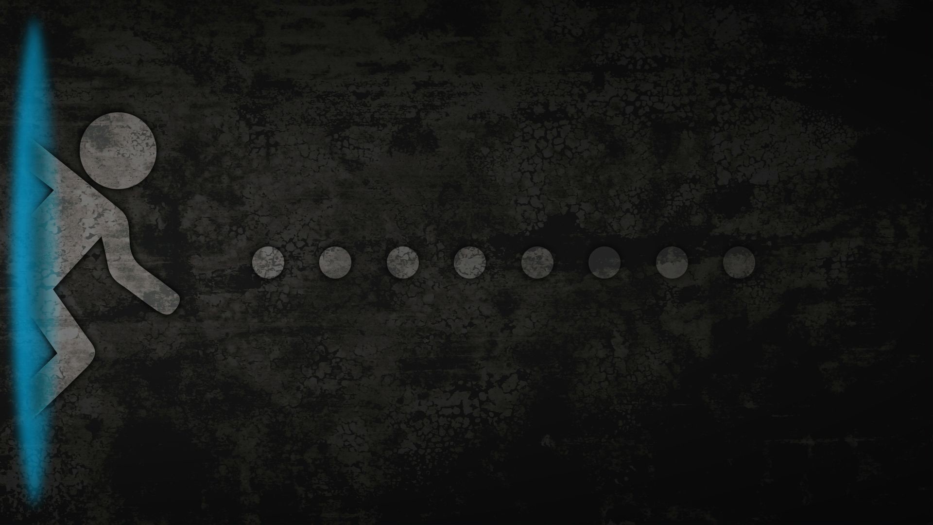 Portal, Pittogramma, Sfondo scuro, Full HD, wallpaper desktop