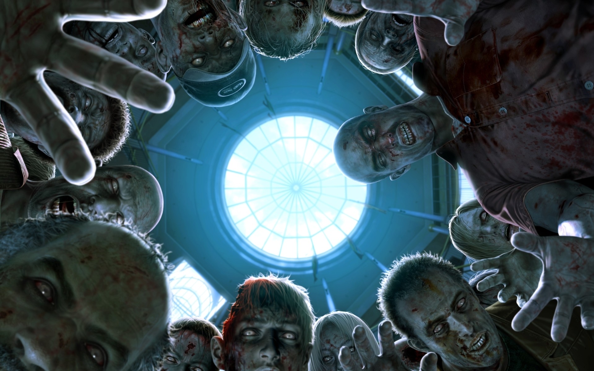 Zombi, Orda, Lucernario, Vista dal basso, Horror, 1920x1200, sfondo MacBook Pro