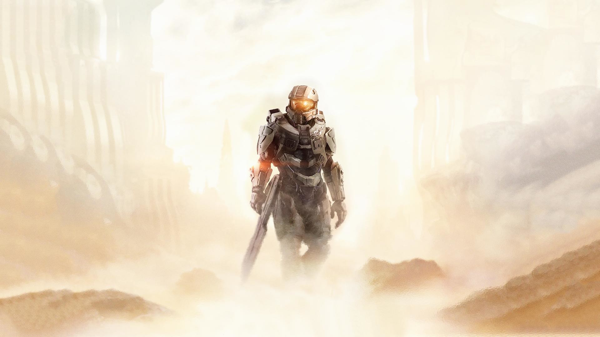 Master Chief, Halo 5: Guardians, Deserto, Nebbia, Full HD, sfondo per PC
