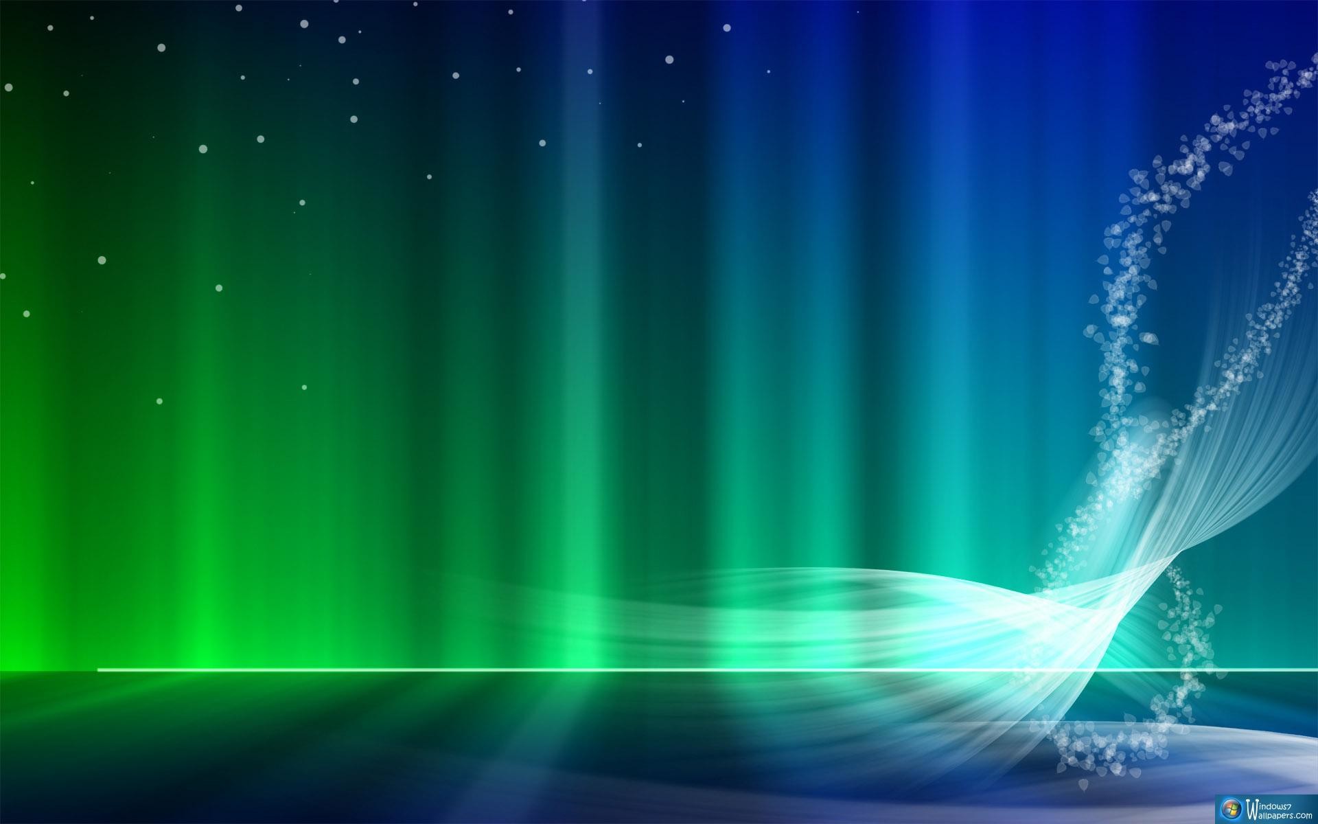 Windows 7, Aurora, Verde, Blu, 1920x1200, immagine di sfondo