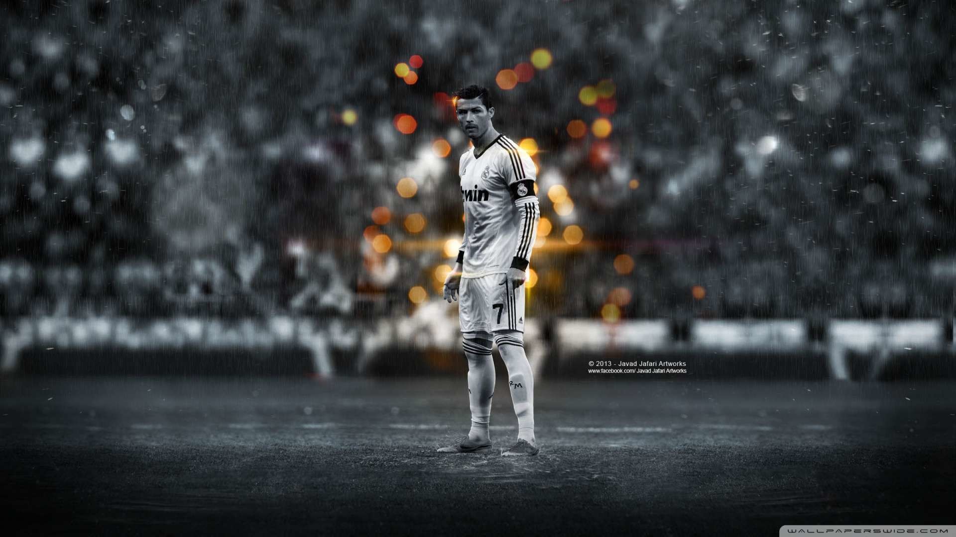 Cristiano Ronaldo, Real Madrid, Calcio, Stadio, 16:9 Full HD, wallpaper widescreen