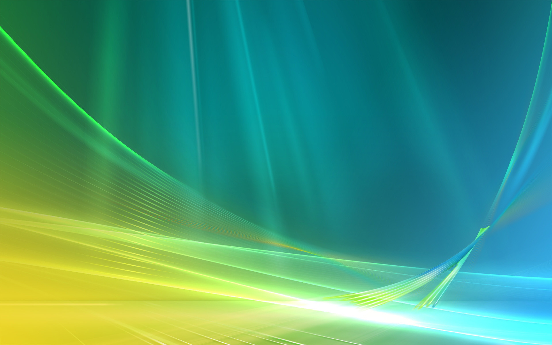 Windows Vista, Aurora, Verde, Full HD, sfondo per PC e portatile