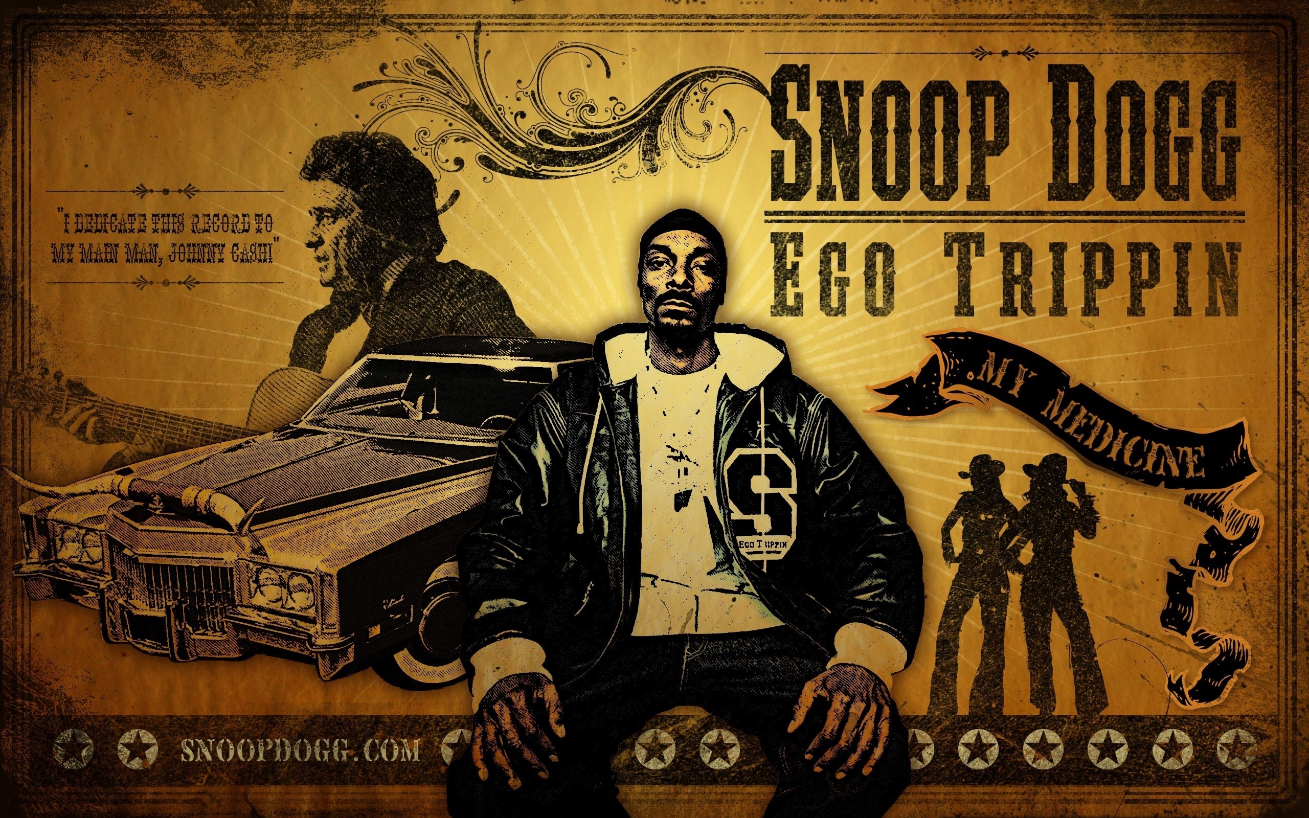 Snoop Dogg, Ego Trippin, Copertina, Auto d'epoca, Vintage, 2560x1600, immagine di sfondo