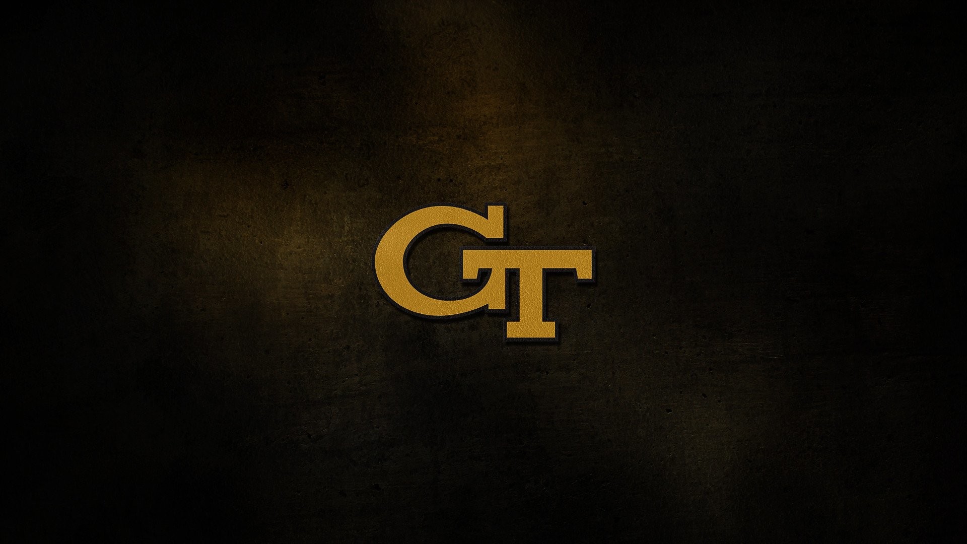 Georgia Tech, Logo, Oro, Full HD, sfondo per PC