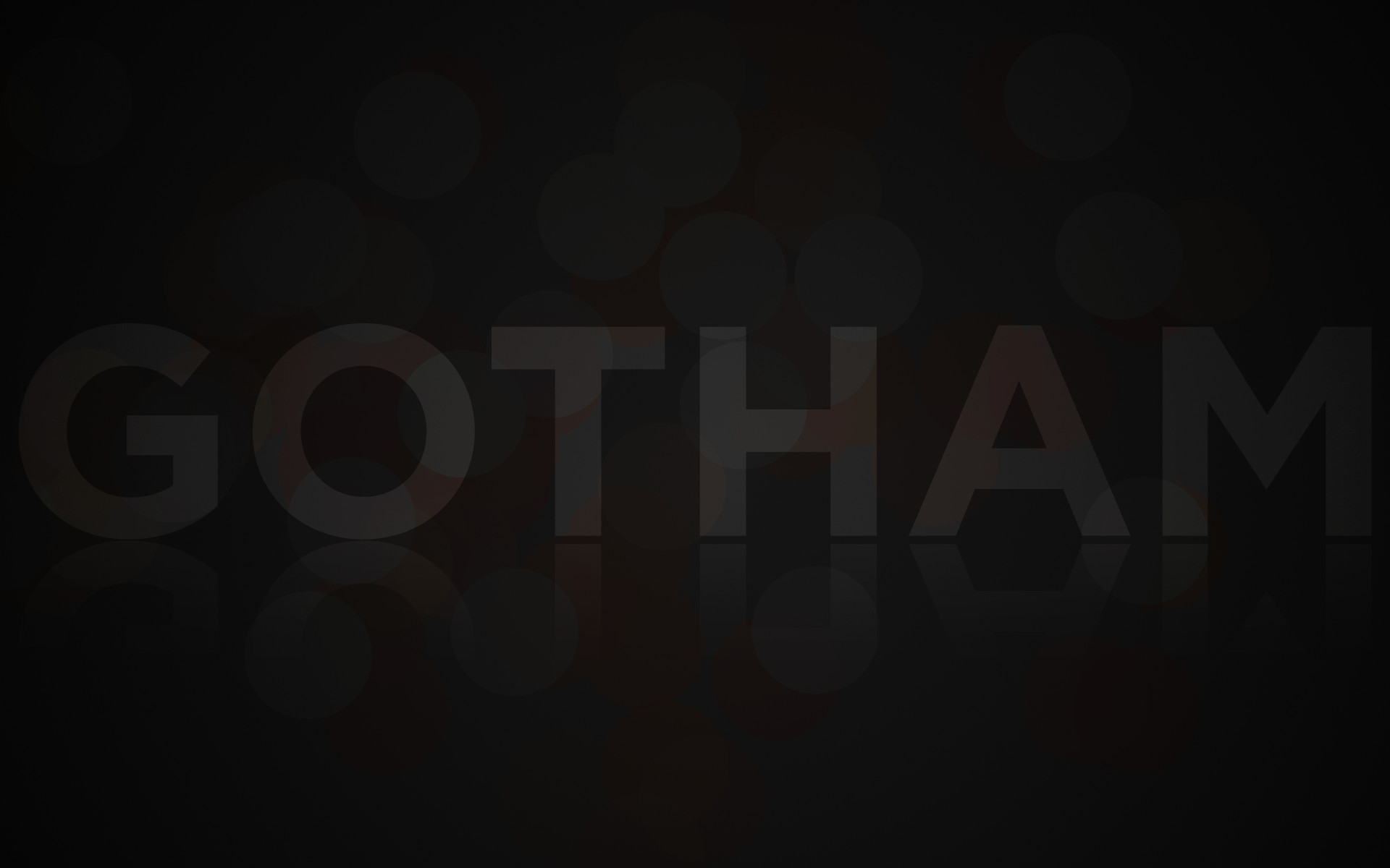 Gotham, Logo, Sfondo scuro, Minimalismo, Full HD, wallpaper per computer