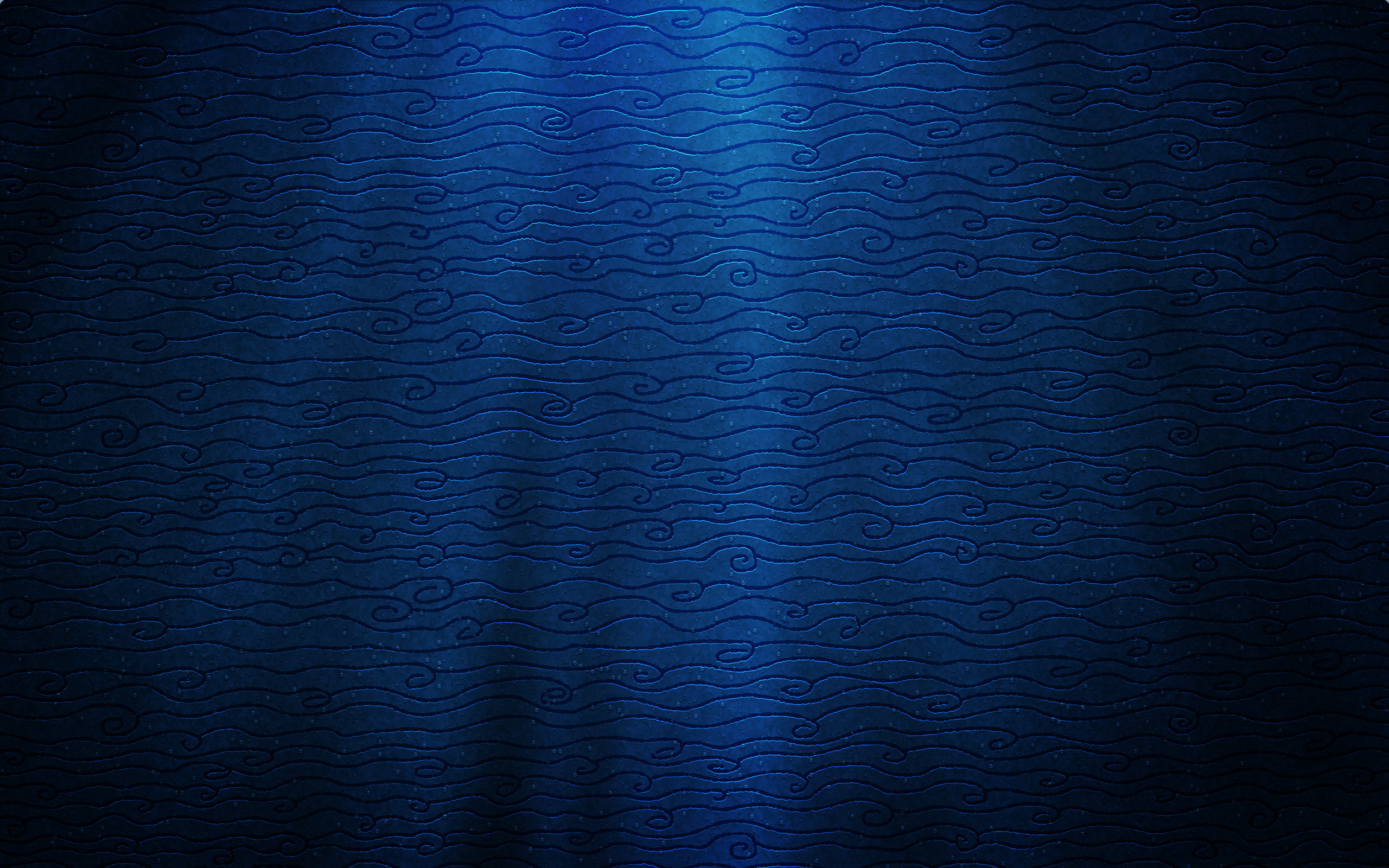 Blu scuro, Texture a onde, Minimal, 2K, sfondo desktop