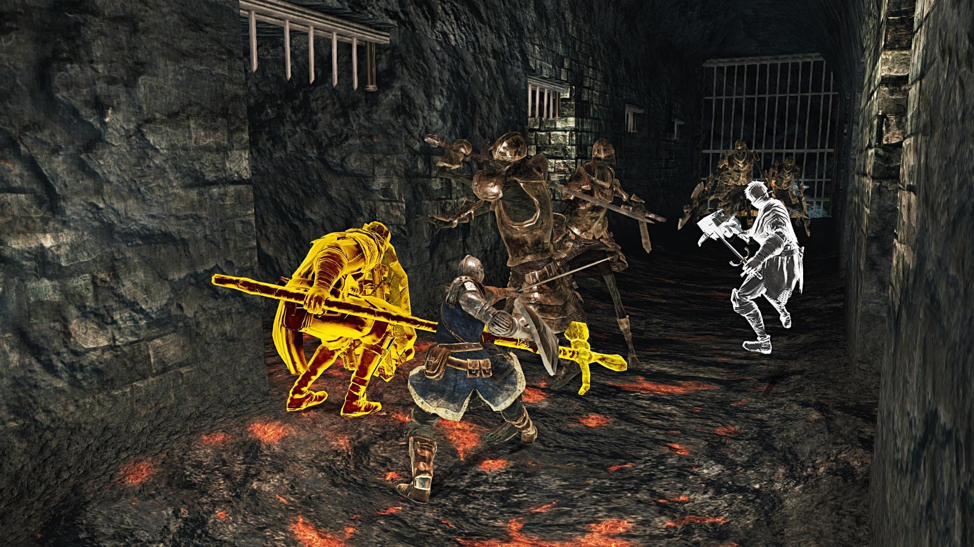 Dark Souls, Fantasmi, Combattimento, Dungeon, 1920x1080, immagine di sfondo