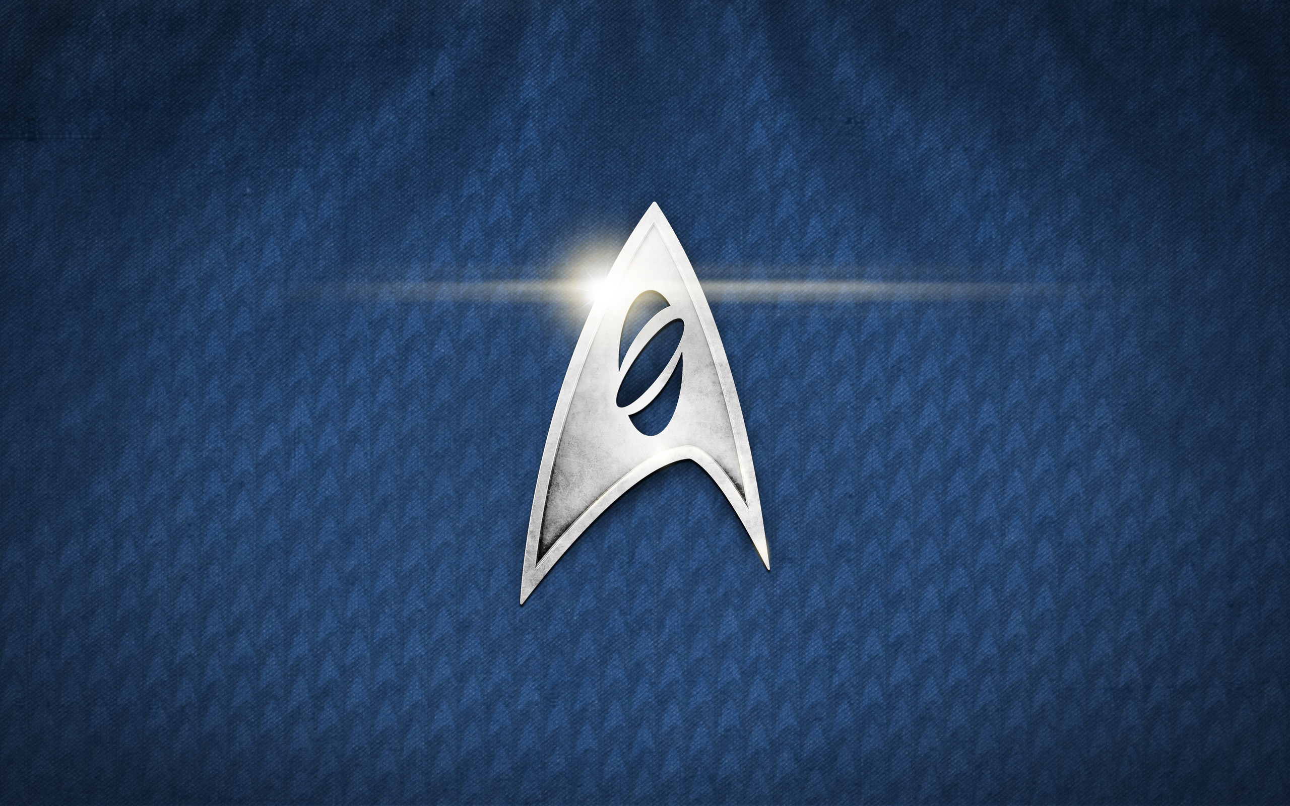 Simbolo della Flotta Stellare, Star Trek, Blu, Logo, 2K, sfondo desktop