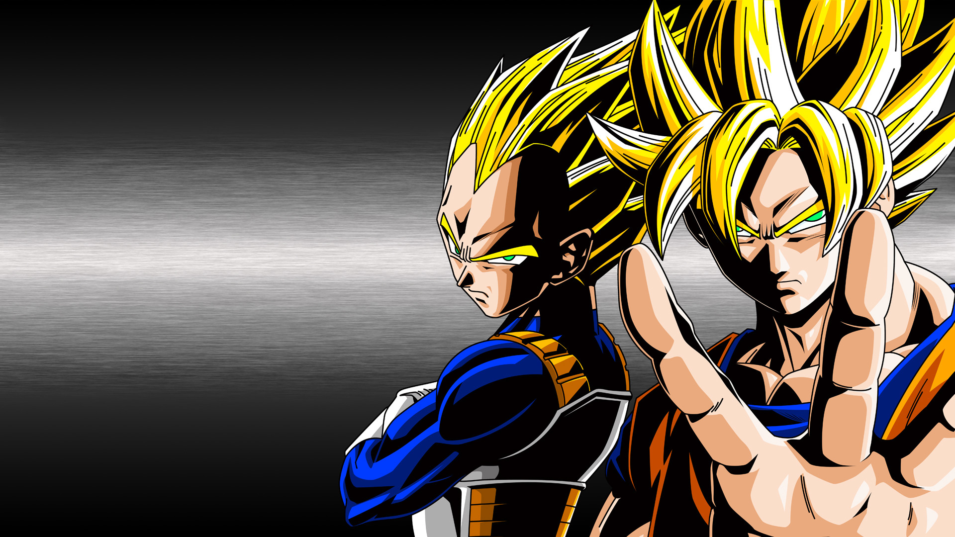 Son Goku, Vegeta, Super Saiyan, Dragon Ball Z, Rivali, Full HD 1080p, sfondo desktop