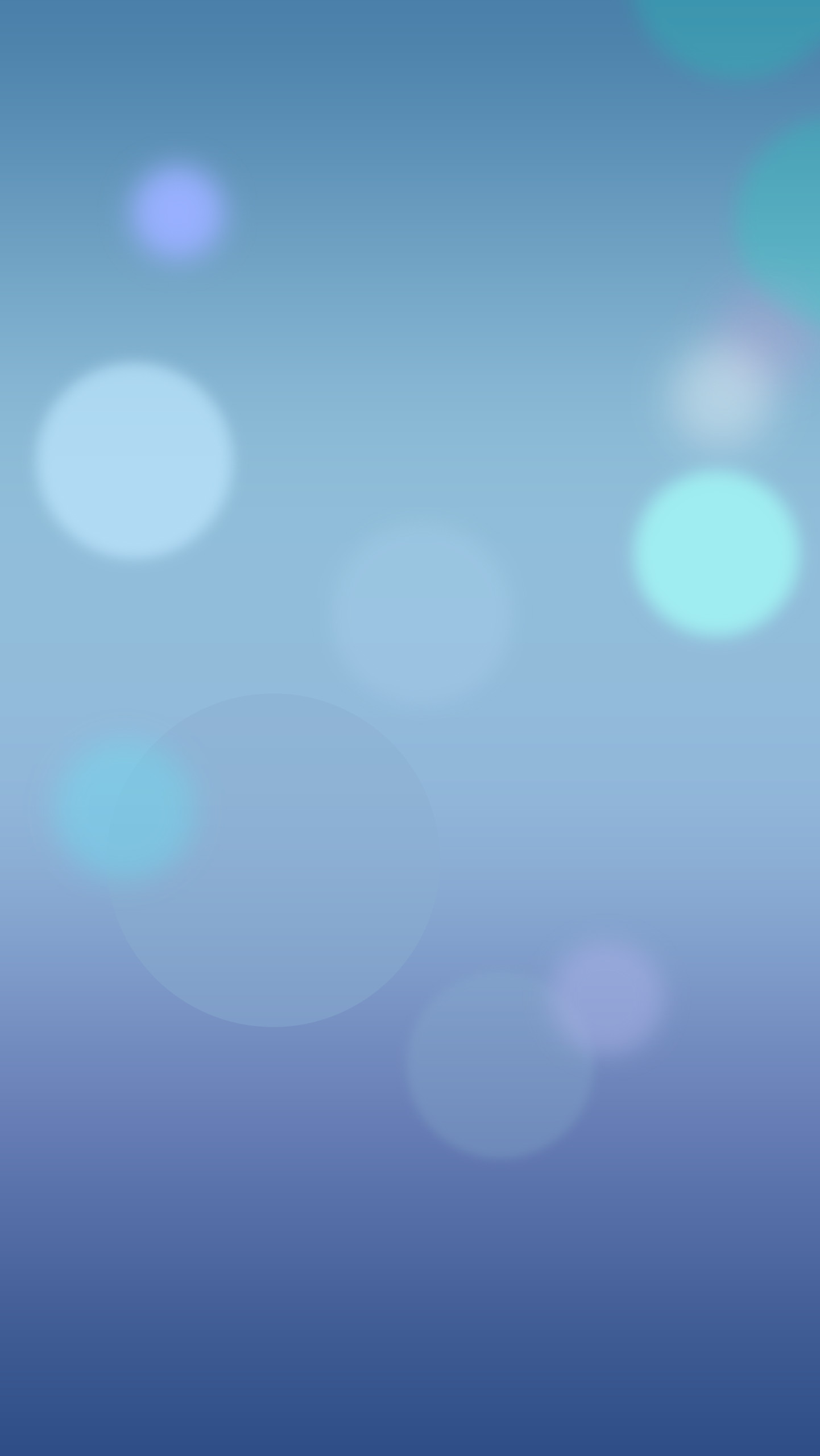 iOS 7, Bokeh, Bolle, Azzurro, Astratto, QHD+, wallpaper per smartphone