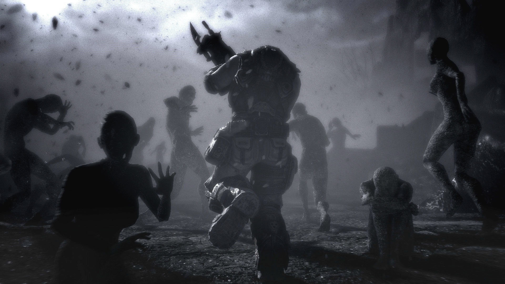 Batman, Zombie, Battaglia, Fumo, 1920x1080, sfondo per PC