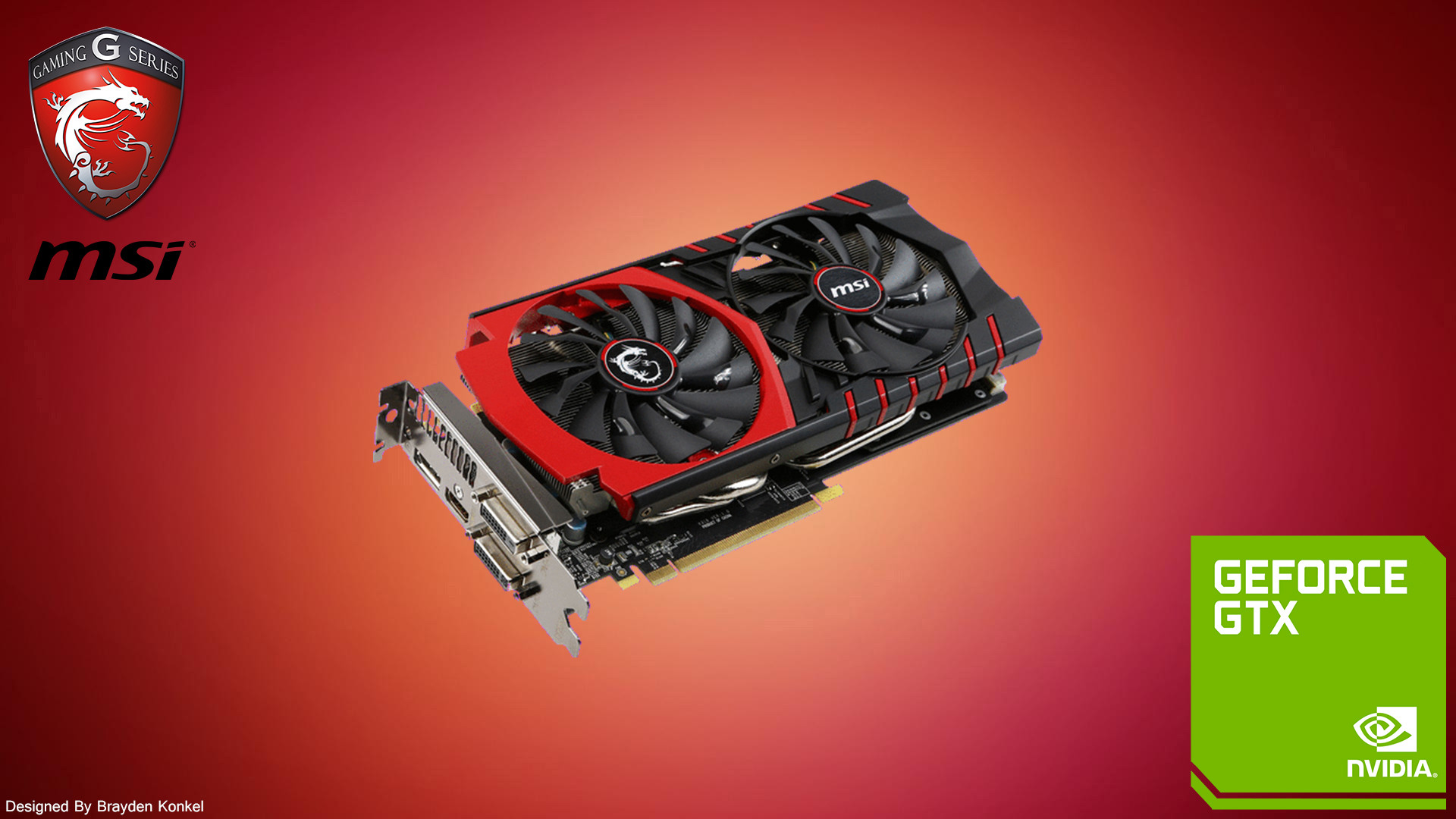 MSI GeForce GTX, Scheda video, Nvidia, Rosso, Full HD, sfondo desktop