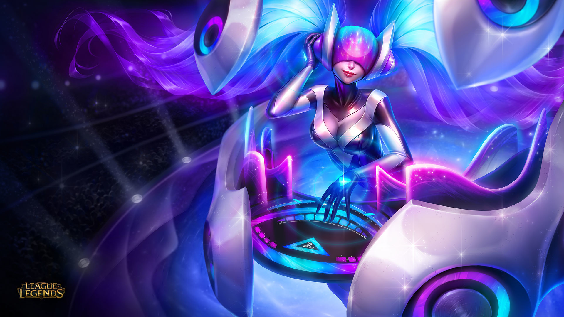 DJ Sona, Sona, League of Legends, Viola, Full HD, sfondo Windows 11